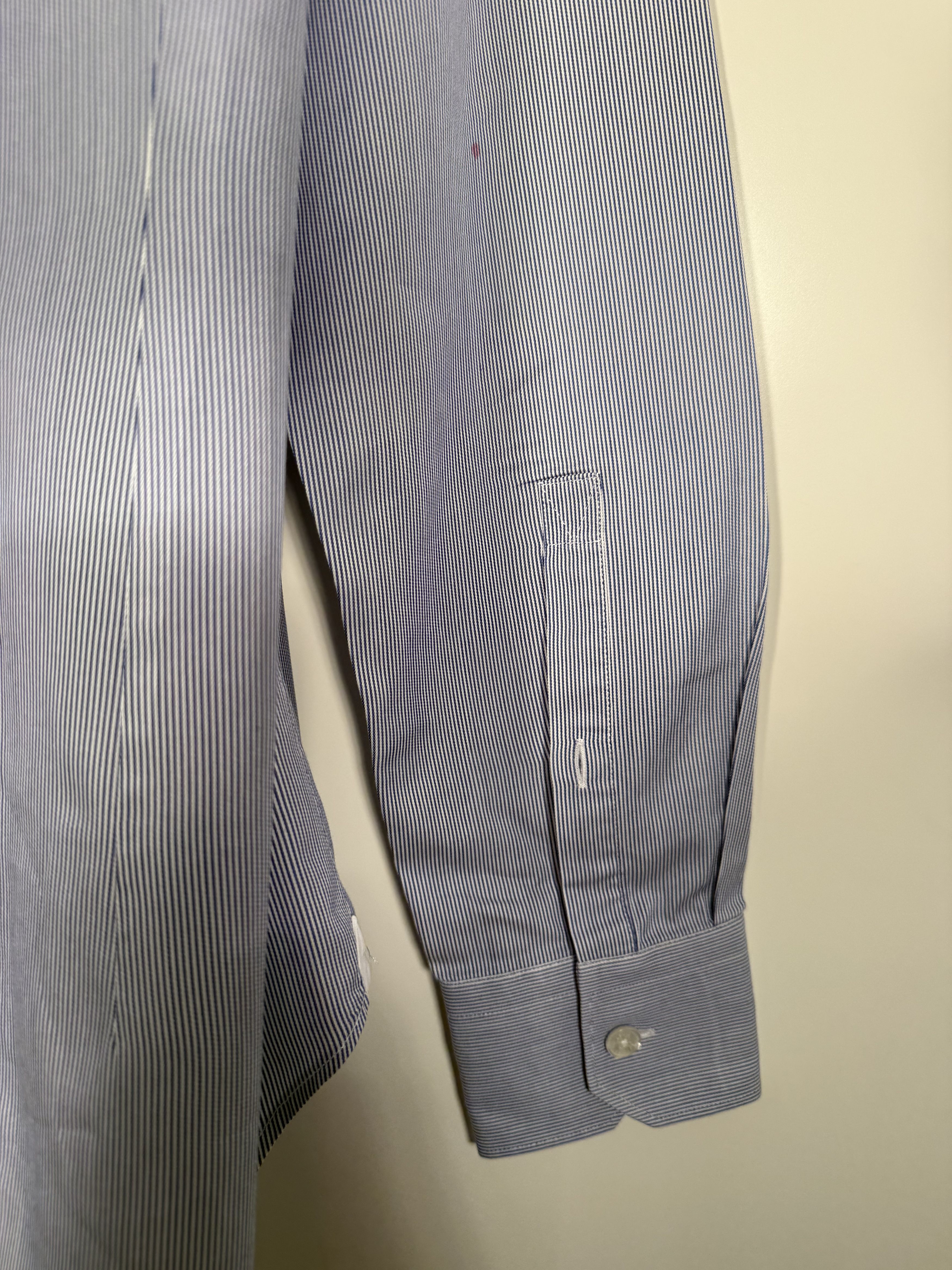 Louis Vuitton Striped Cotton Shirt - LV Side Details Size US S / EU 44-46 / 1 - 6 Thumbnail