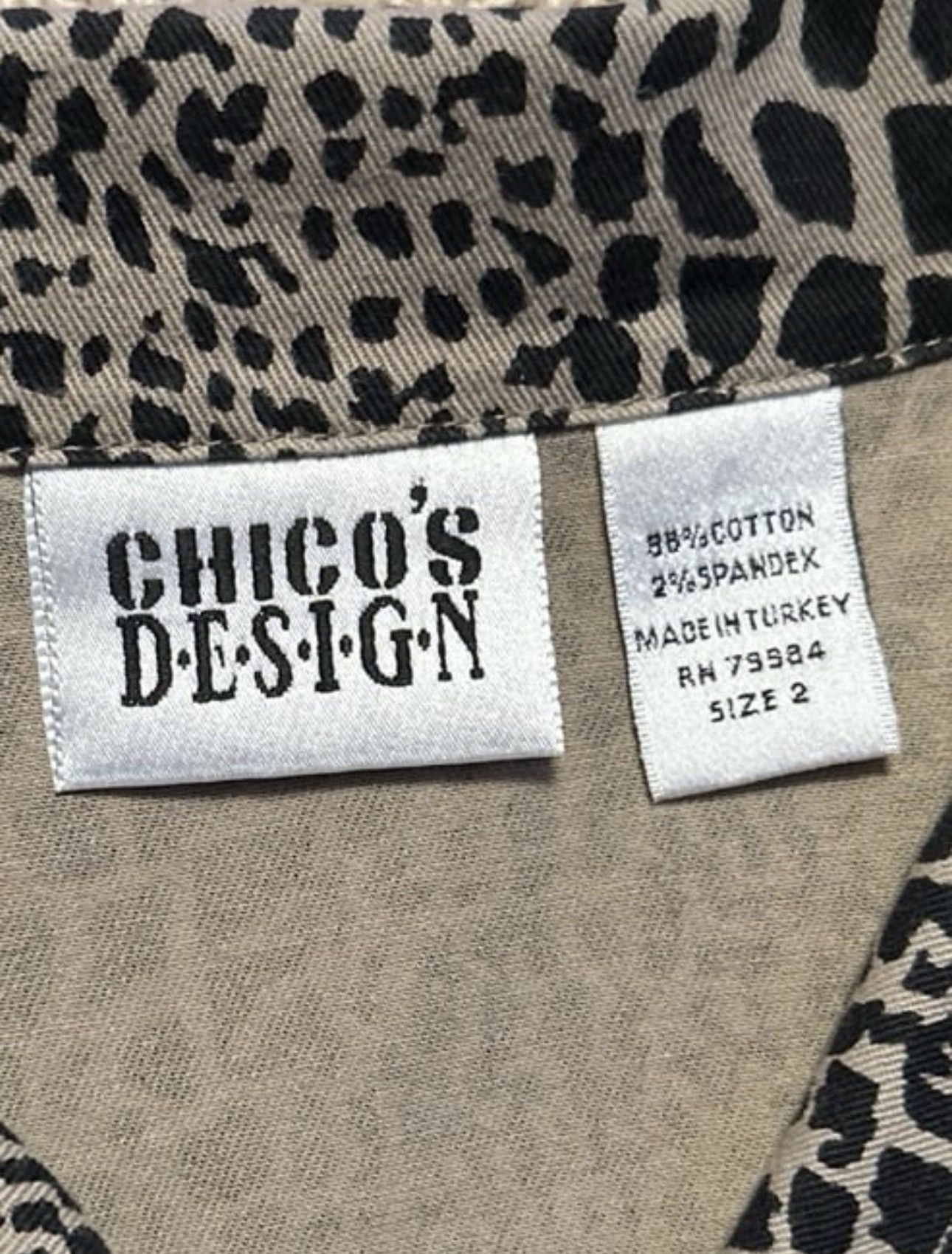 Chicos Chico Cheetah Print Jacket Size XS / US 0-2 / IT 36-38 - 2 Thumbnail