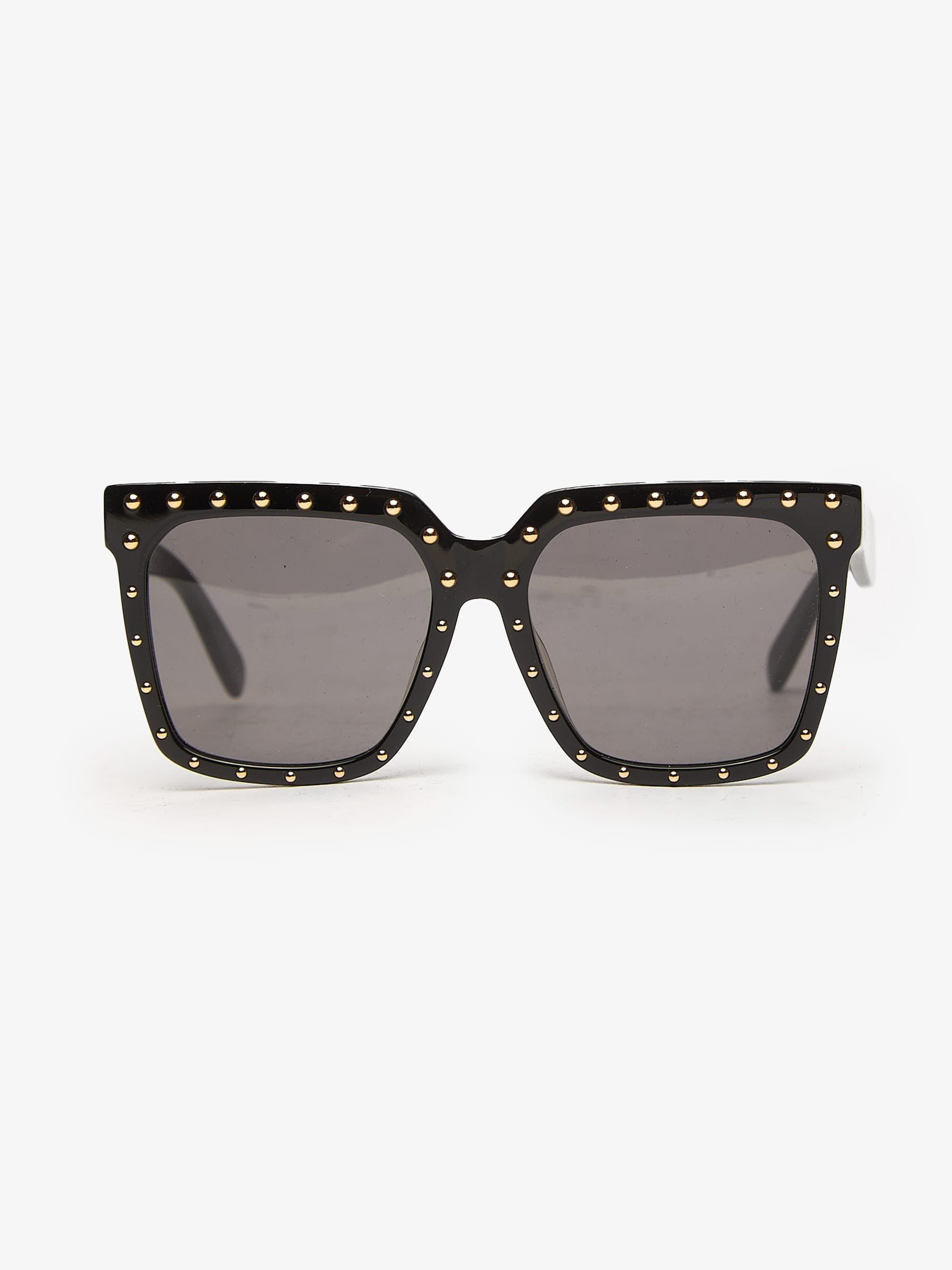Celine Black Studded Square Sunglasses Size ONE SIZE - 1 Thumbnail