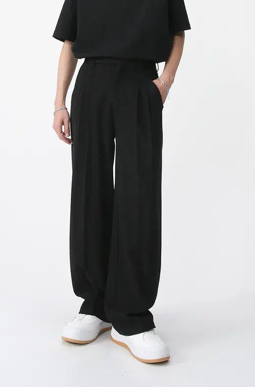 Other Black simple fashion casual long trousers mid waist Size US 32 / EU 48 - 3 Thumbnail