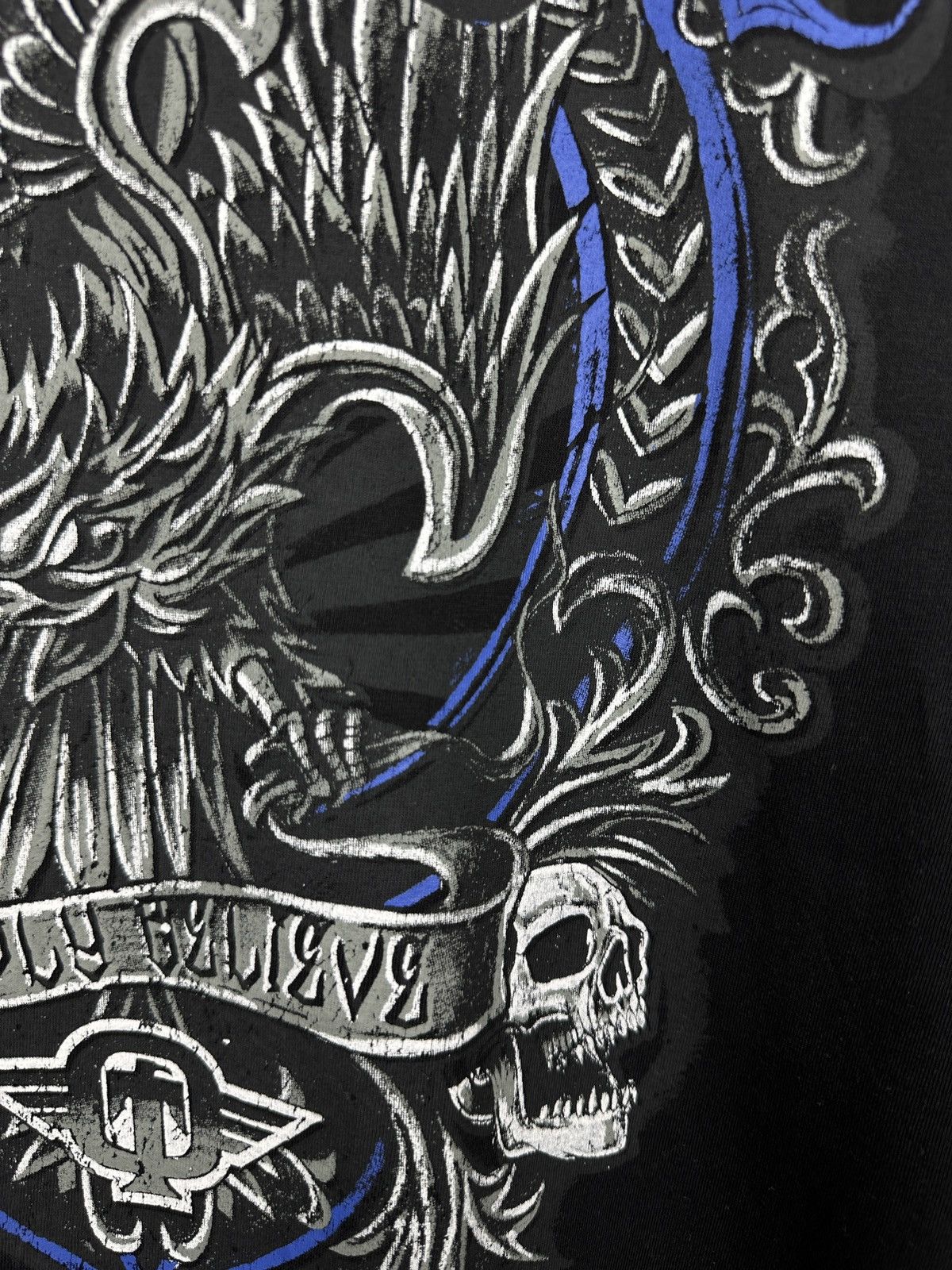 Tapout Tapout All Over Print Skull Wings Cross T Shirt Tee Size US M / EU 48-50 / 2 - 11 Thumbnail