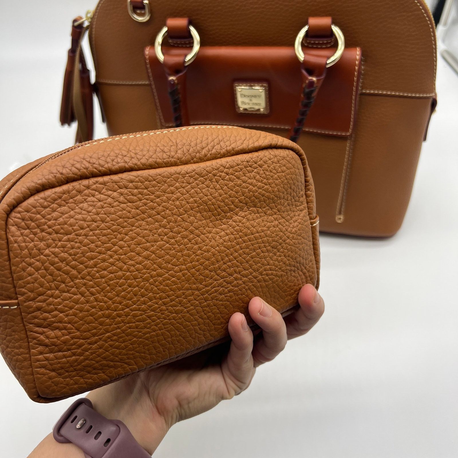 Dooney & Bourke Dooney & Bourke Pebble Leather Aubrey Satchel Satchel Size ONE SIZE - 9 Thumbnail