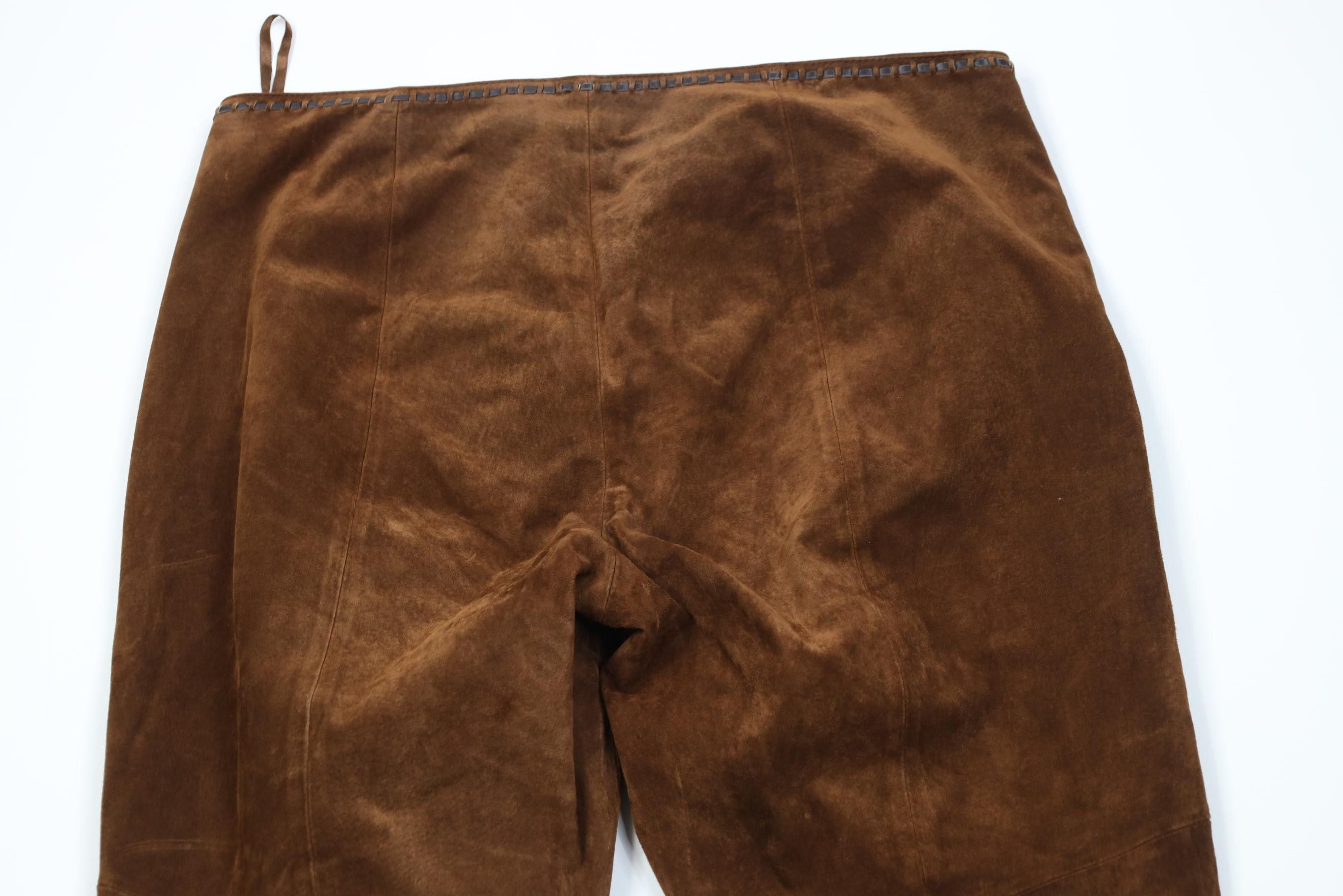 Vintage Vintage 90s Y2K Venus Williams Tennis Suede Leather Pants Size 34" / US 12 / IT 48 - 11 Thumbnail