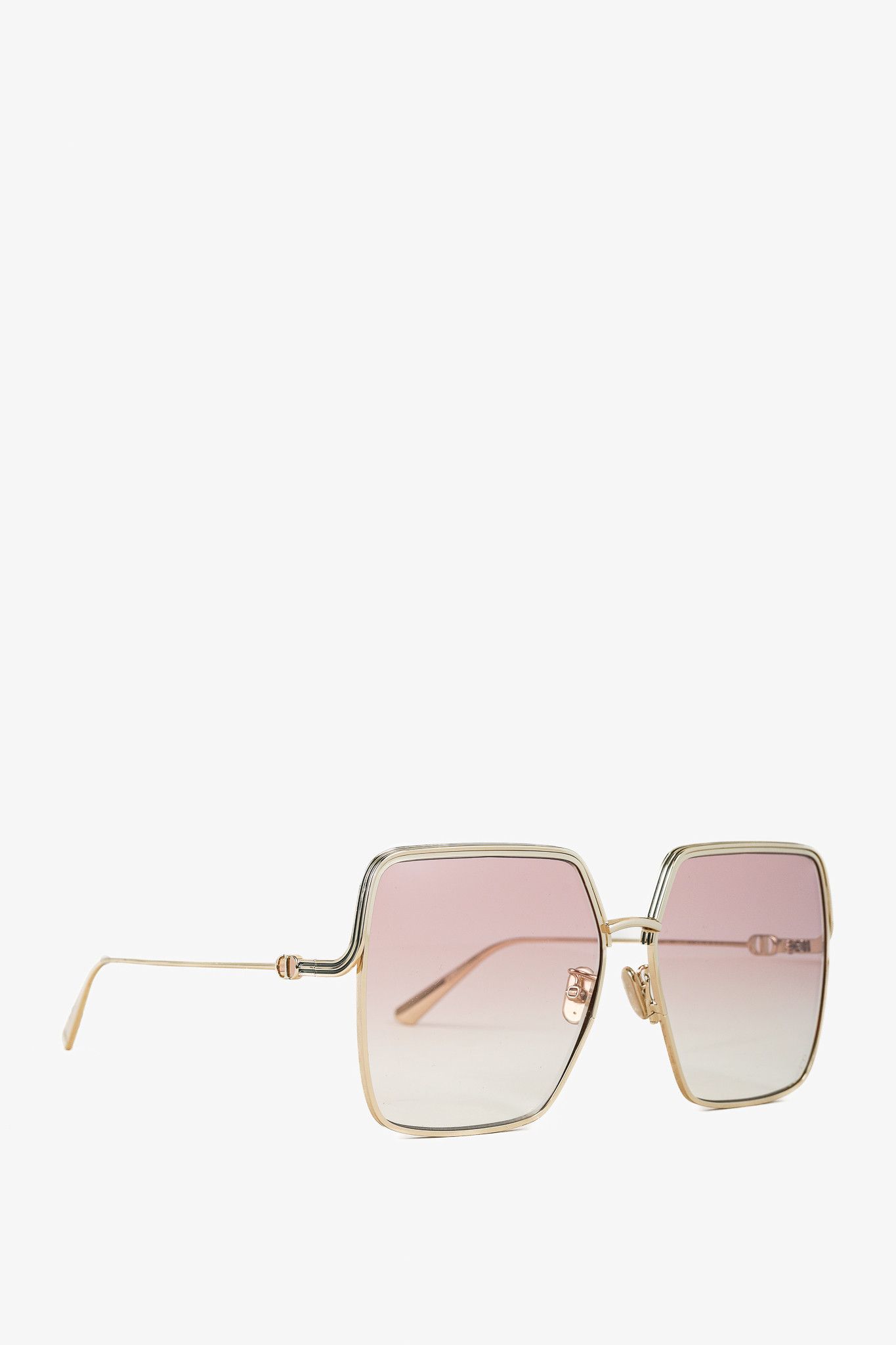 Dior Christian Dior EverDior S1U Gold-Tone Square Sunglasses Size ONE SIZE - 1 Thumbnail