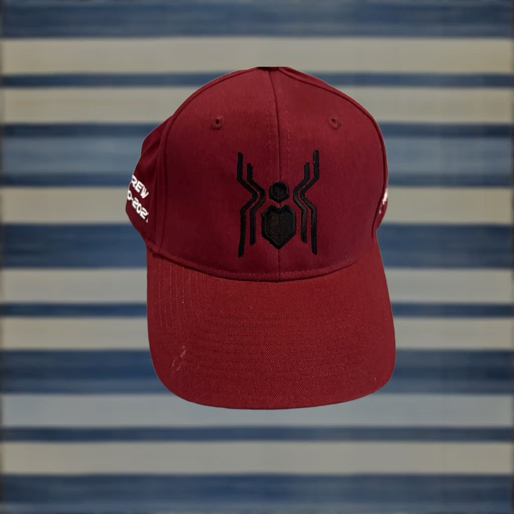 Vintage KC Caps Marvel Spider-Man: No Way Home Crew Hat Mens One Size Maroon Baseball Cap Movie Velcro back Tom Holland Spider-Man Size ONE SIZE - 1 Thumbnail