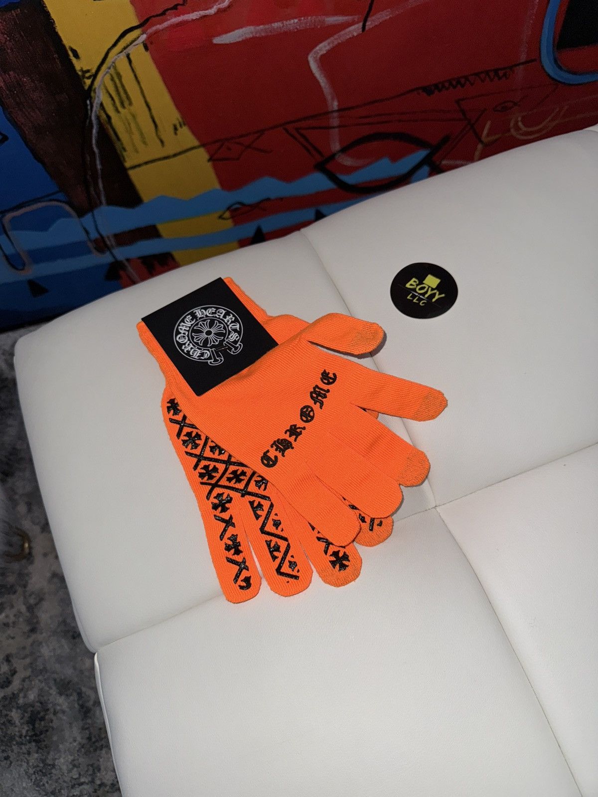 Chrome Hearts Chrome hearts logo gloves Size ONE SIZE - 1 Thumbnail