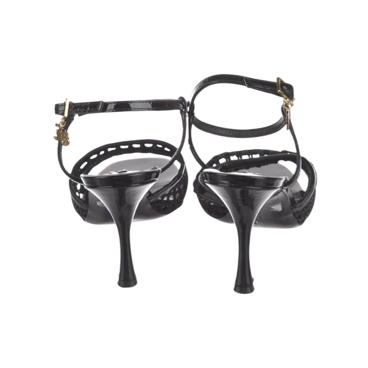 John Galliano Netted logo leather heel Size US 8 / IT 38 - 4 Thumbnail