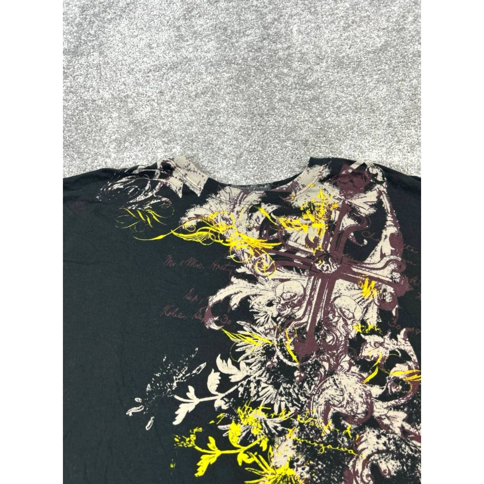 Vintage VINTAGE Archaic T-Shirt Men XL Black Cotton Graphic Print Short Sleeve Crew Neck 2010s 2010-2019 Summer Fall Spring Mens Size US XL / EU 56 / 4 - 2 Thumbnail