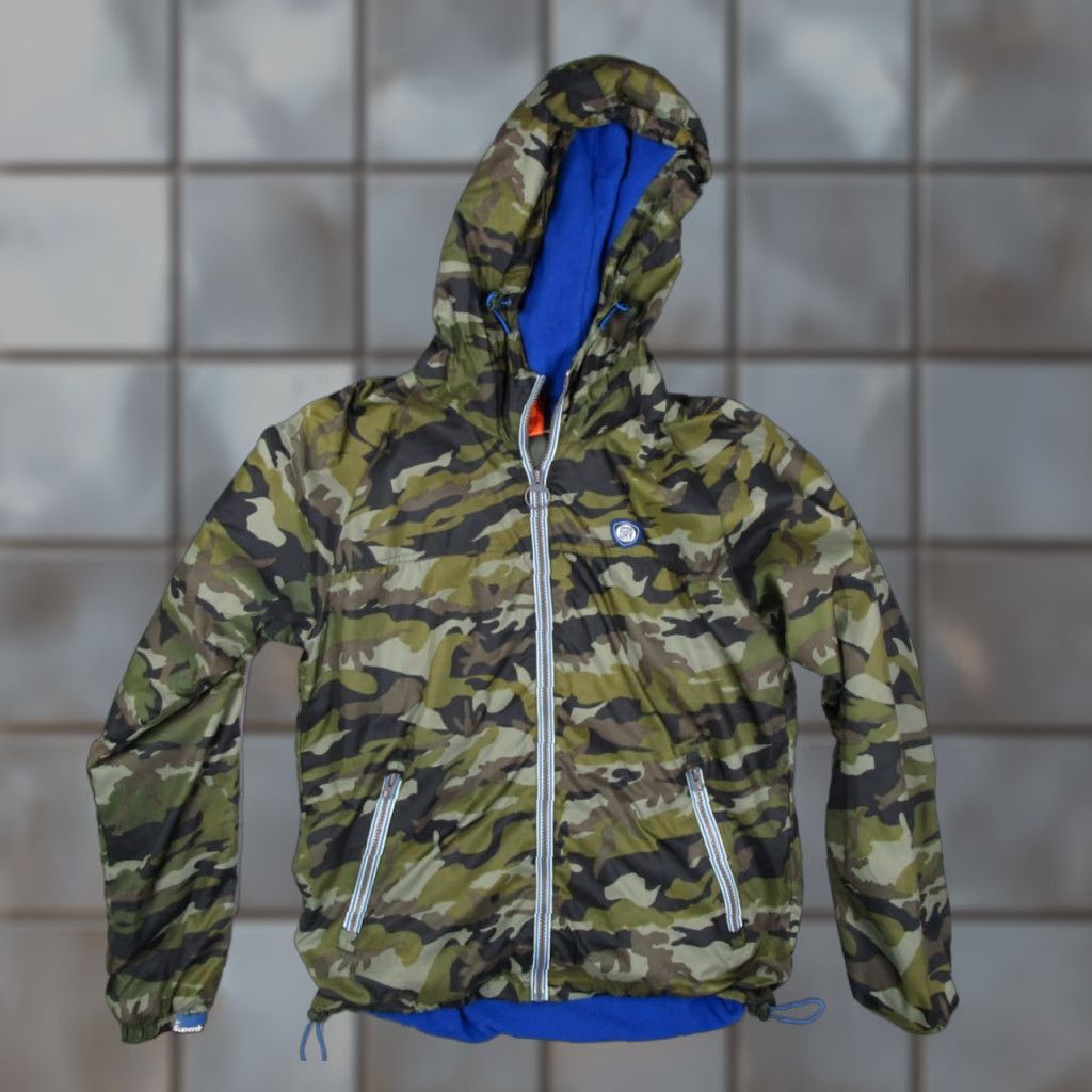 Superdry Superdry Sport Jacket Mens Large Green Camo Fleece Lined Hooded Zip Shell Size US L / EU 52-54 / 3 - 1 Thumbnail