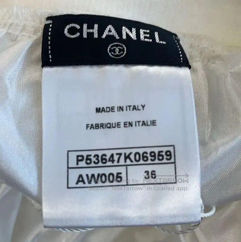 Chanel Chanel White Cotton Women’s Skirt . Size 23" - 3 Thumbnail