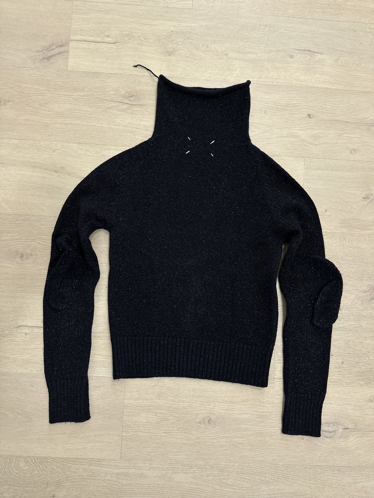 Maison Margiela 1999 fall lurex navy sweater Size M / US 6-8 / IT 42-44 - 7 Thumbnail