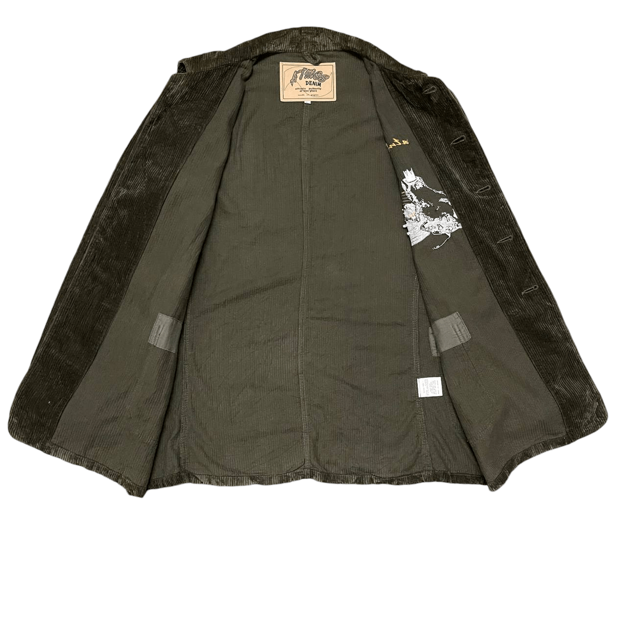 atmos Vintage Atmos Denim Corduroy Jacket Size US L / EU 52-54 / 3 - 6 Thumbnail