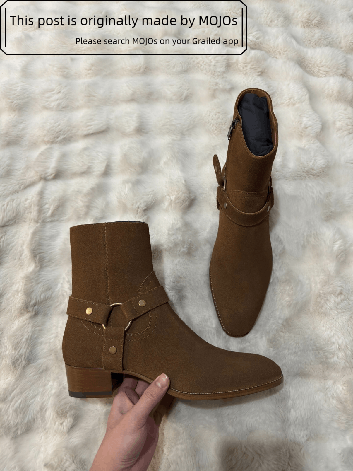 Sz 45 Saint Laurent Paris Wyatt 40 Harness Boots mojos64