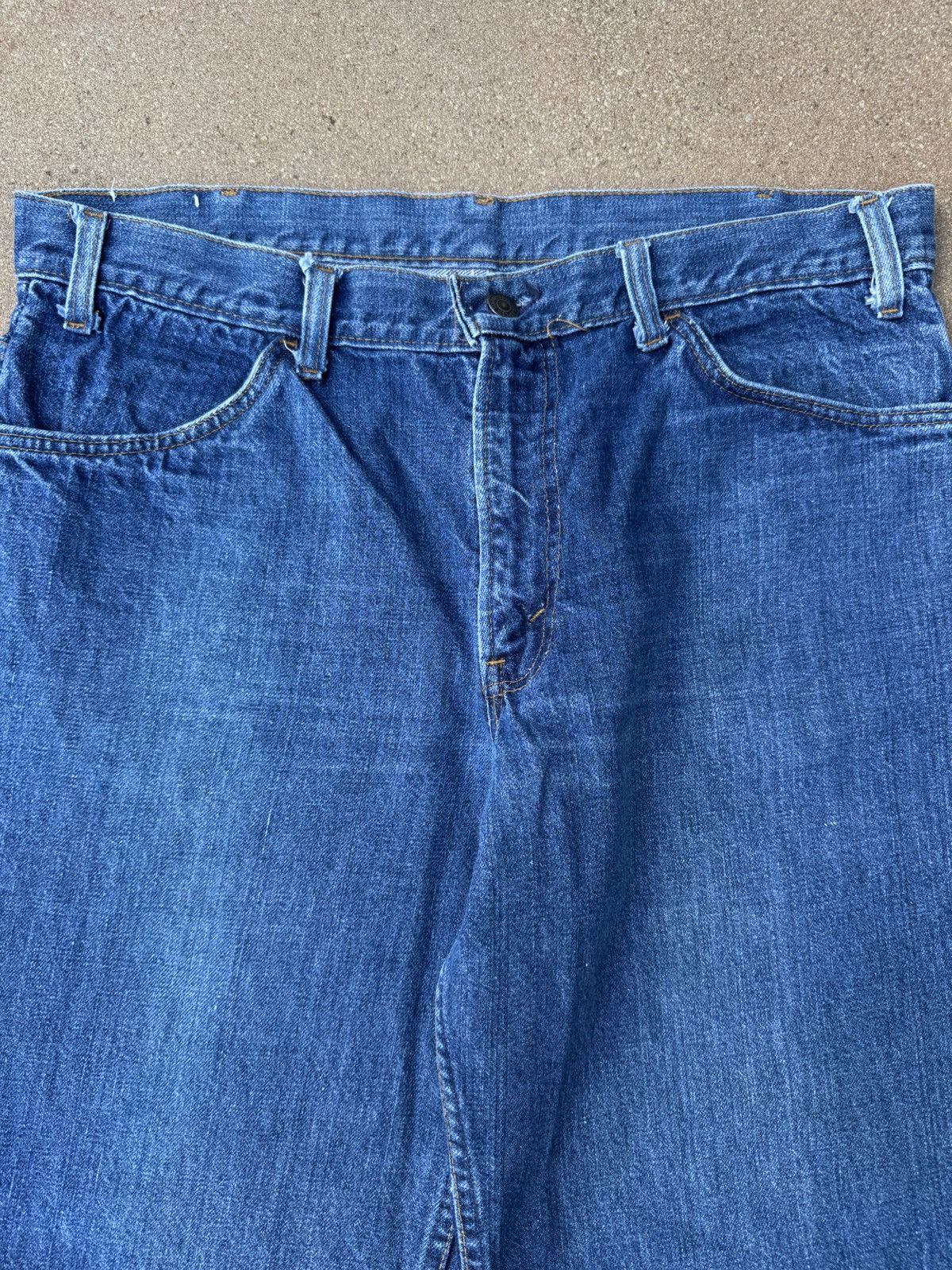 Levi's Vtg 70’s Levi’s 684 Orange Tab Bellbottom Flare Jeans 36x28 Size US 36 / EU 52 - 4 Thumbnail