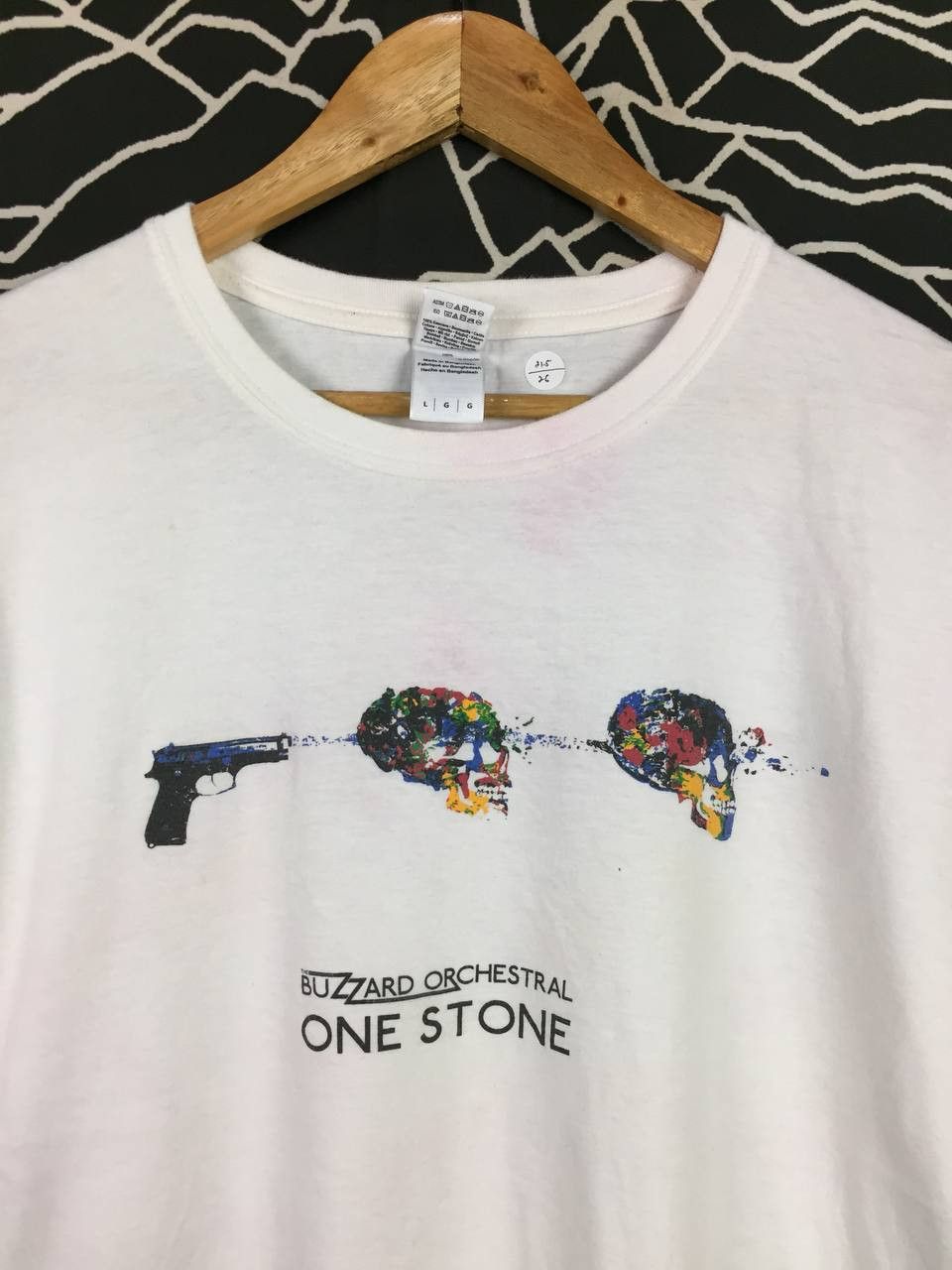 Band Tees The Buzzard Orchestral Indie Rock Band One Stone Tee Size US L / EU 52-54 / 3 - 3 Thumbnail