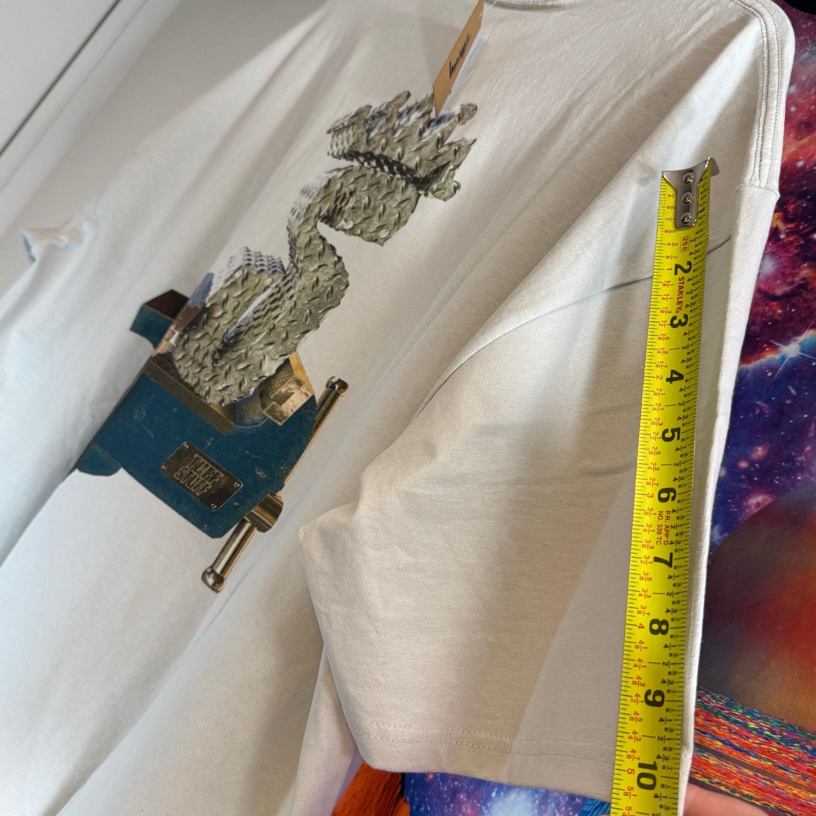 Stussy •NWT• Stüssy Tuff Stuff Tee in Fog • Size XXL Size US XXL / EU 58 / 5 - 9 Thumbnail