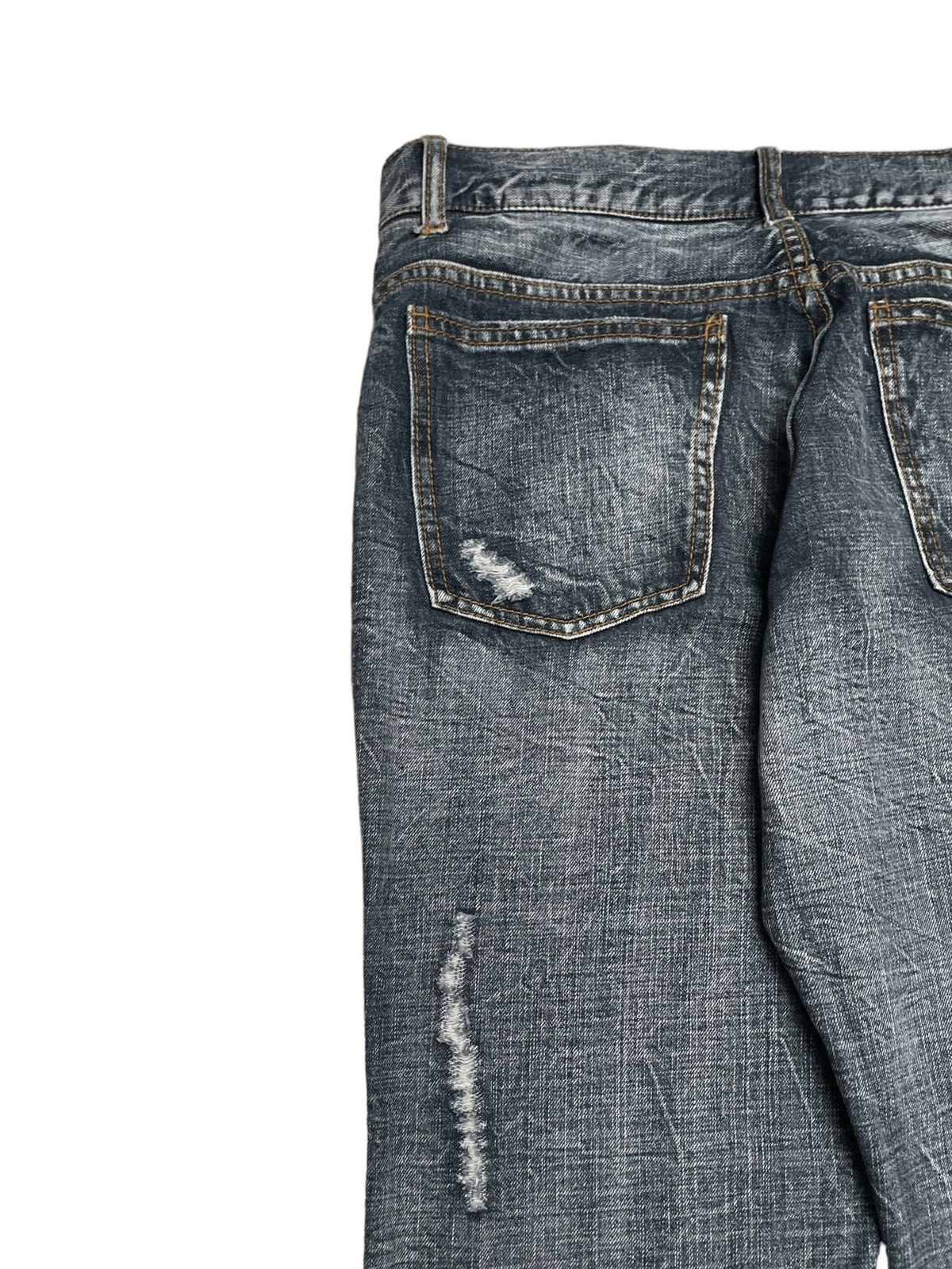 If Six Was Nine × Japanese Brand × Vintage Rare Design Vintagd Japanese Brand Takaiq Flared Jeans 2000s Size US 31 - 5 Thumbnail