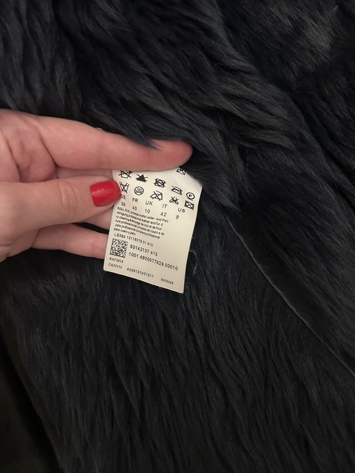Hugo Boss Leather Shearling Jacket Size S / US 4 / IT 40 - 4 Thumbnail