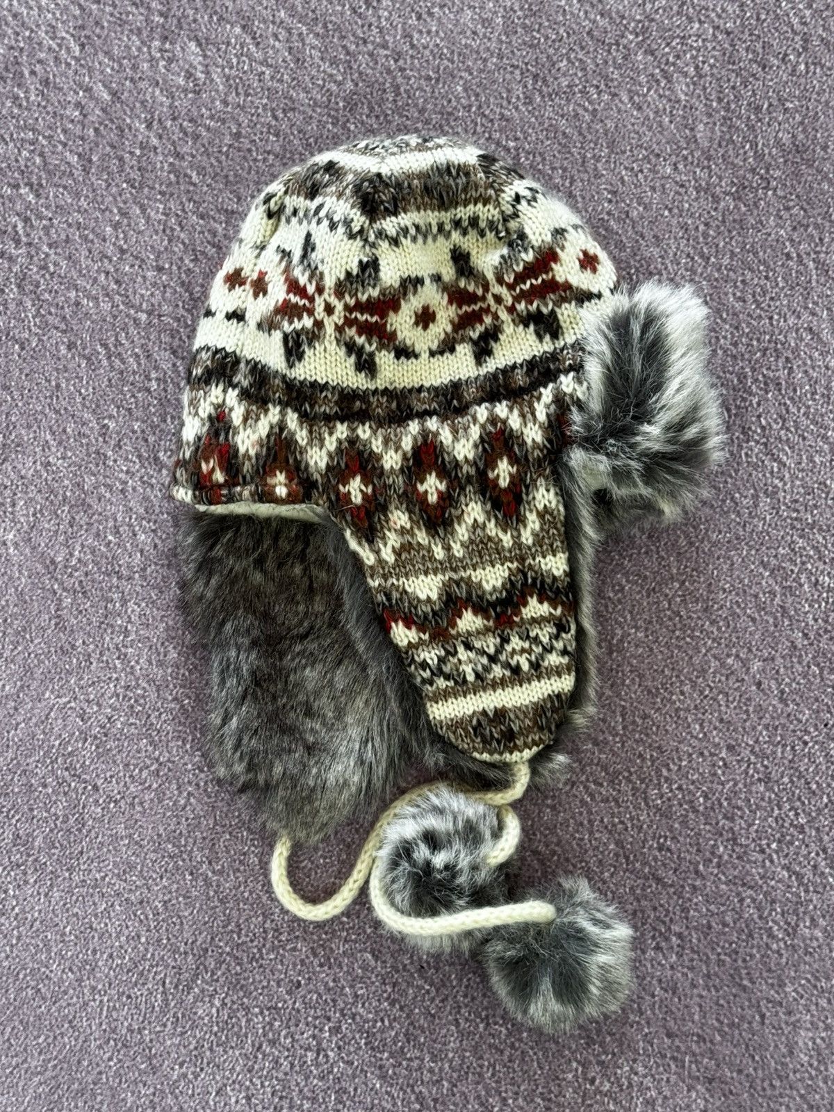 If Six Was Nine Vintage Japanese Winter Faux Fur Hat Ushanka Size ONE SIZE - 7 Thumbnail