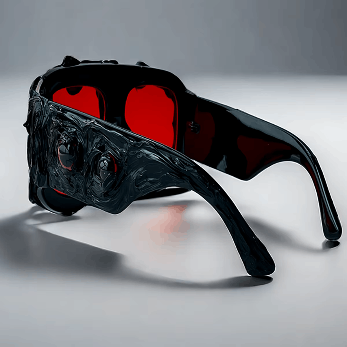 Vintage Luxury Red Eyes Sunglasses Size ONE SIZE - 2 Thumbnail