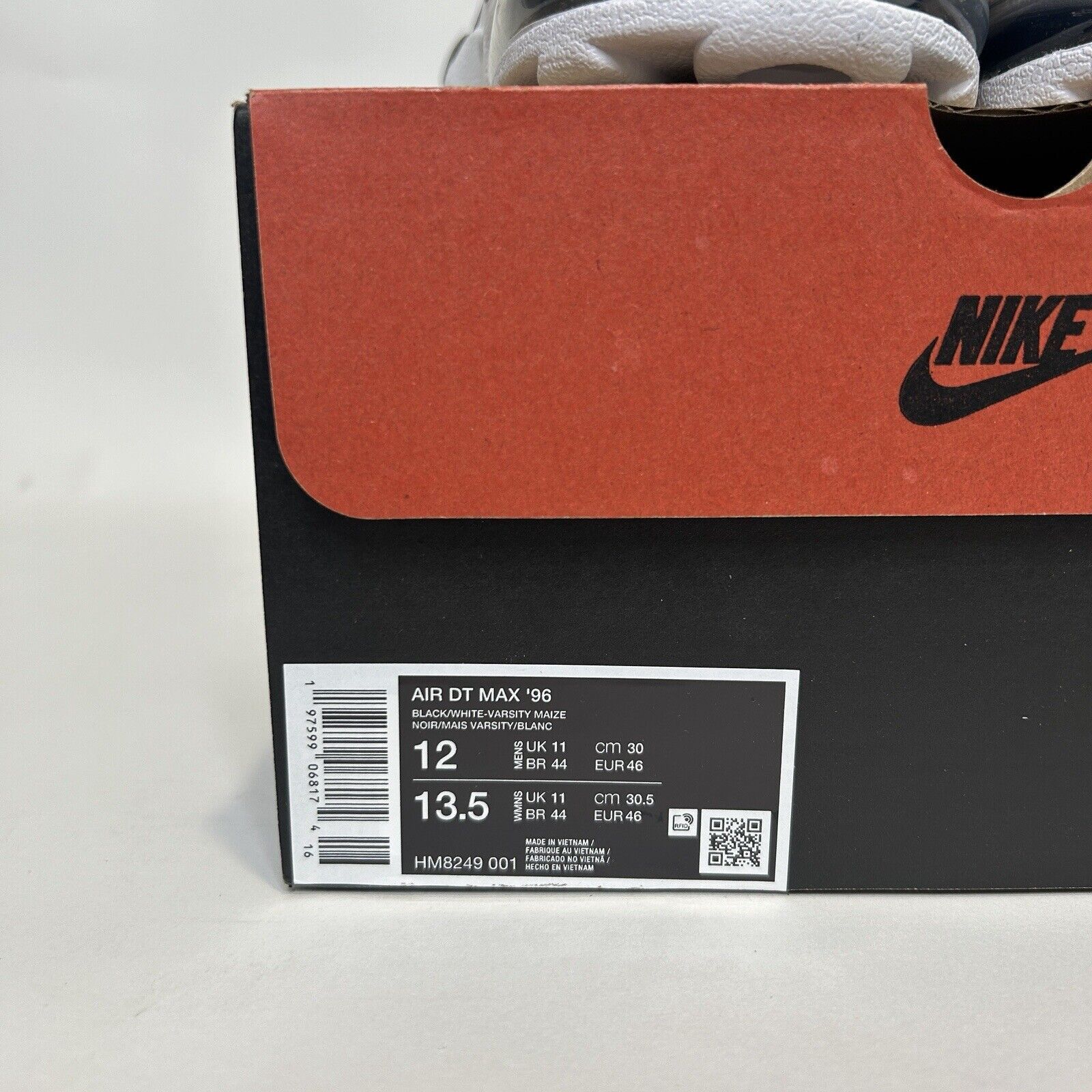 Nike Nike Air DT Max '96 “Black Varsity Maize/Deion Sanders” 2024 Size US 12 / EU 45 - 5 Thumbnail