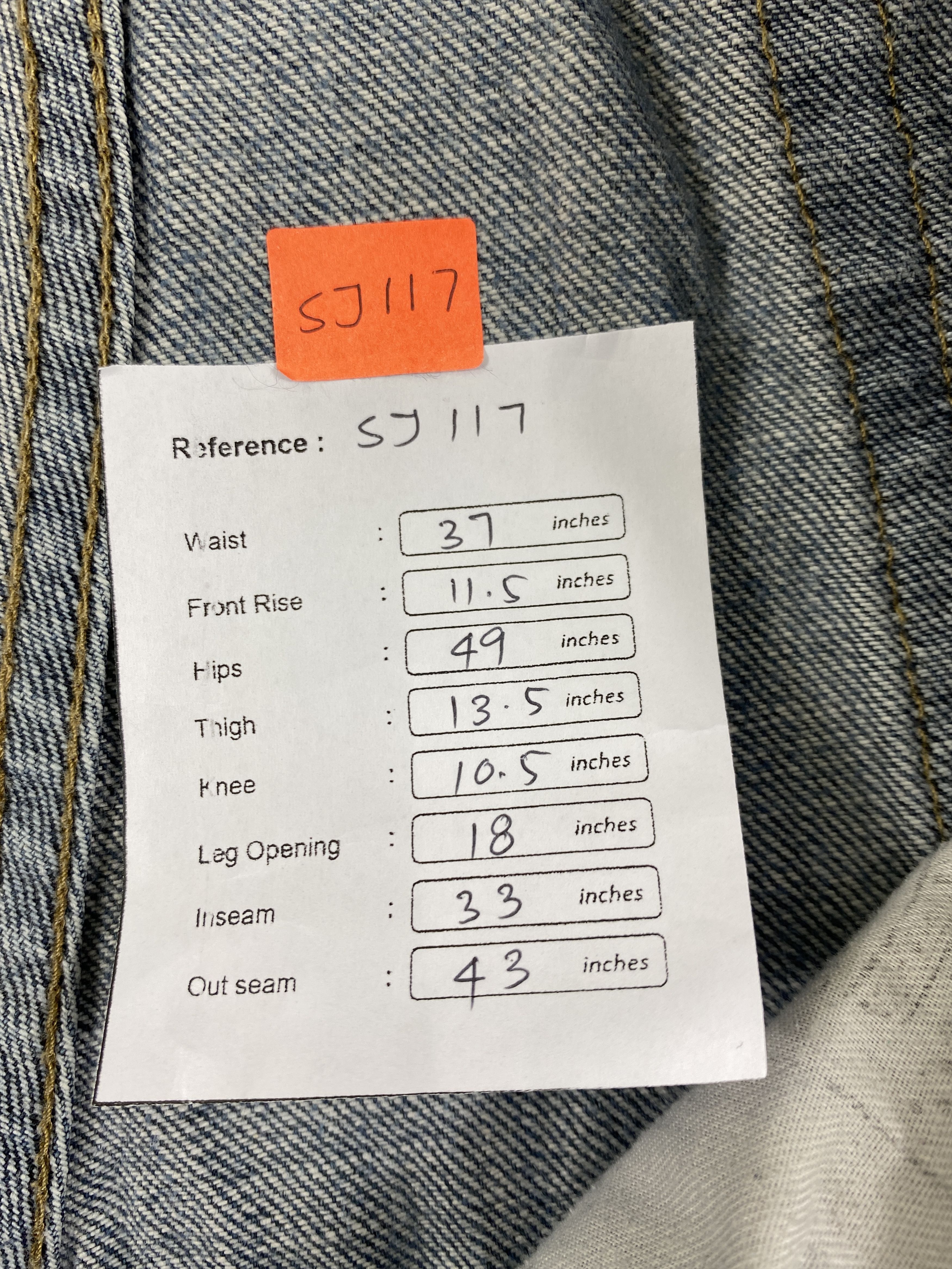 Levi's Distressed Blue Levi's 559 Jeans 37x33 Denim -SJ117 Size US 37 - 8 Thumbnail