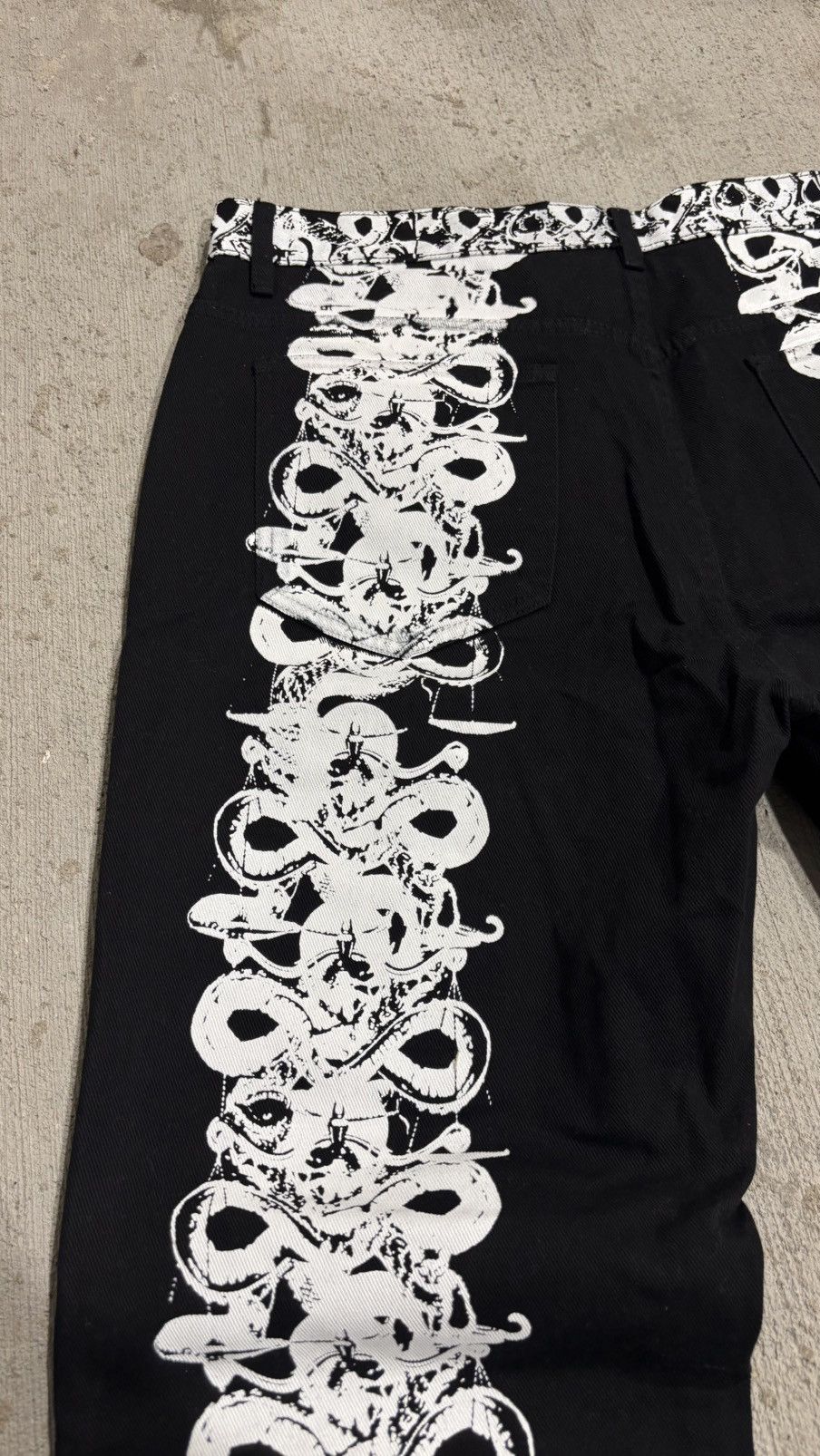 Designer Never Ending World Wide Snake Denim Size US 34 / EU 50 - 12 Thumbnail