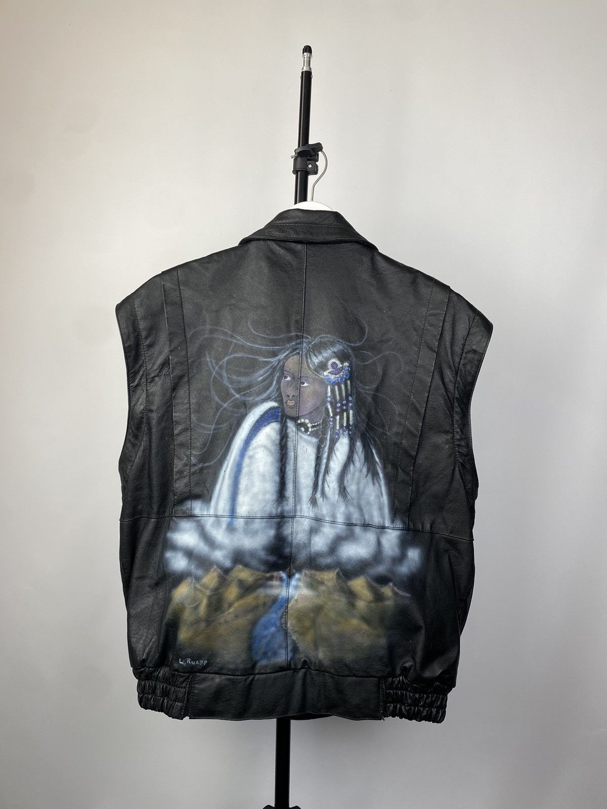 Indian Motorcycle × Vintage Crazy 90s vintage leather Racing skyjacket jacket Size US S / EU 44-46 / 1 - 17 Thumbnail