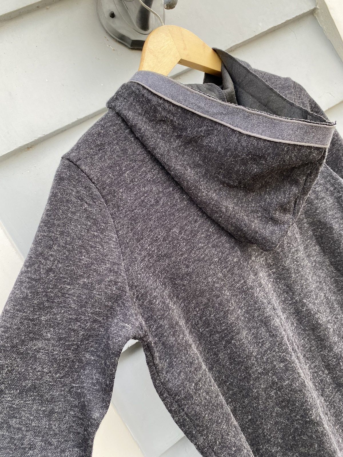 If Six Was Nine Japanese Two Tone Panel Hoodie Asymmetrical Collar & Pocket Size US S / EU 44-46 / 1 - 11 Thumbnail