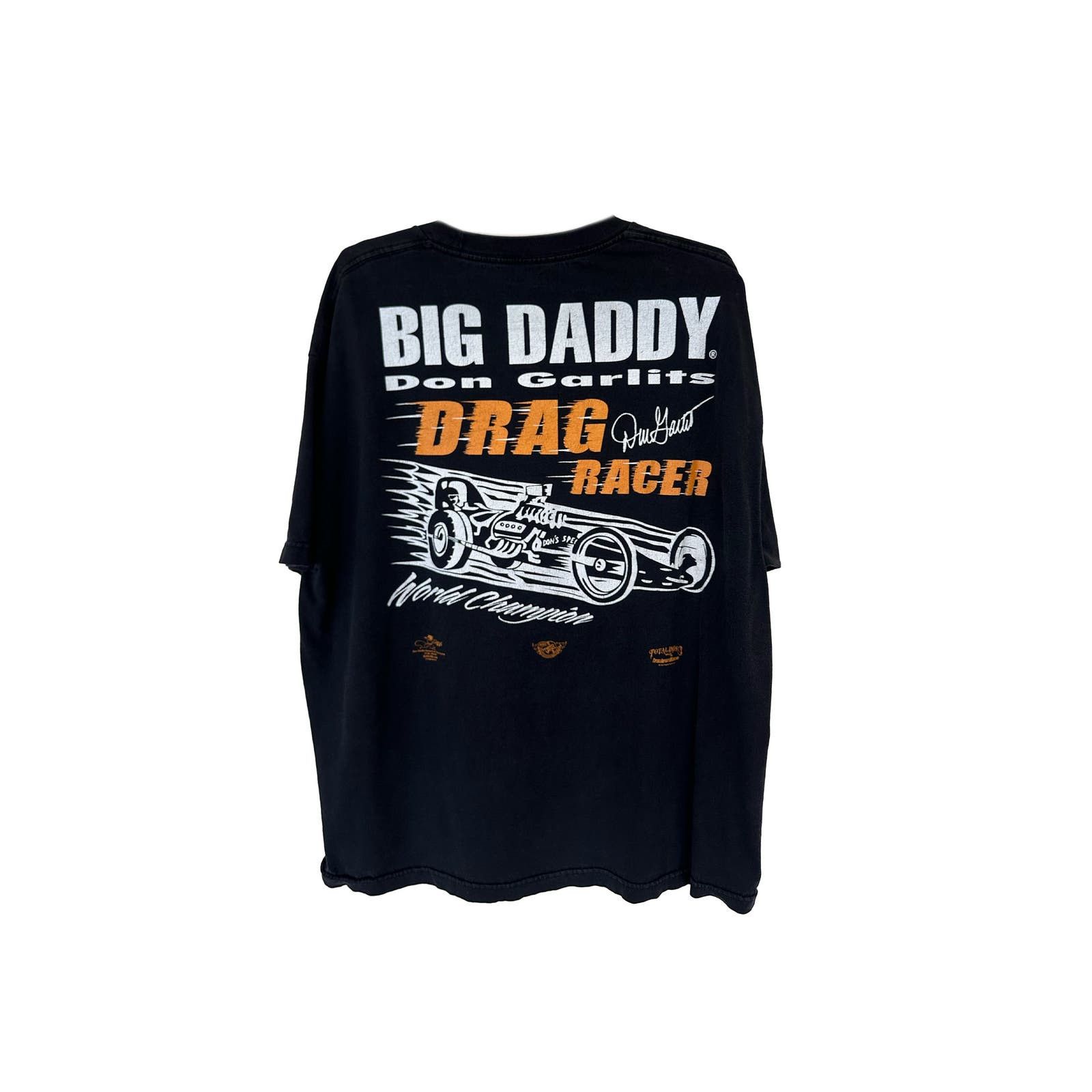 Pre-owned Vintage Big Daddy Drag Racer Hot Rod T-shirt In Black