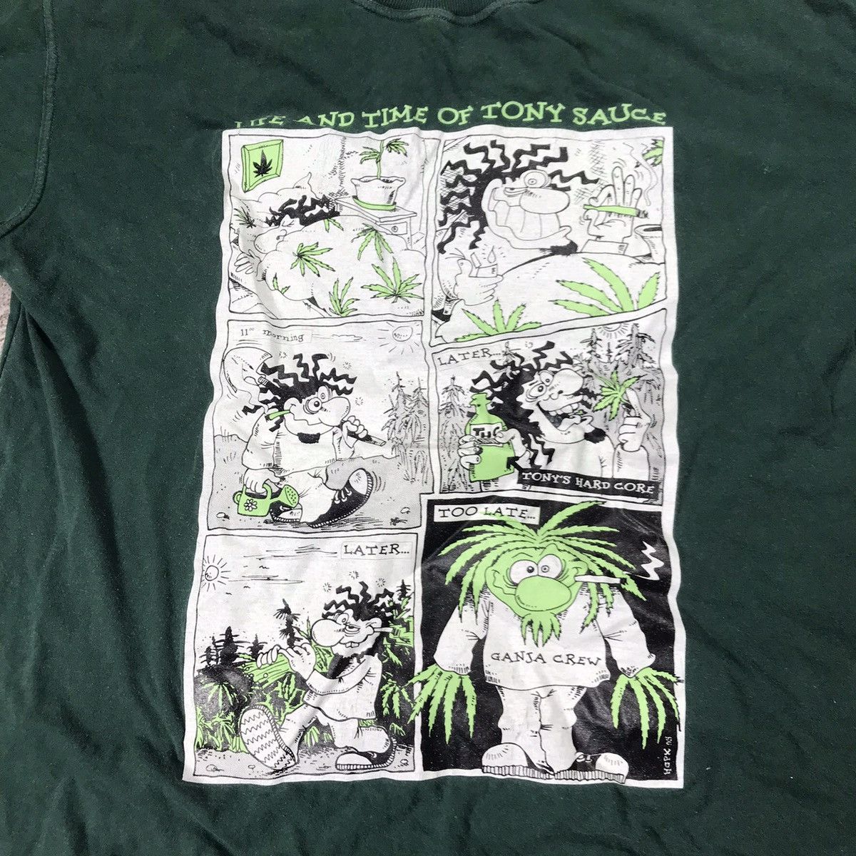Vintage Vintage 90s Graphic Tee Comic Print Grunge Streetwear XL Size US XL / EU 56 / 4 - 2 Thumbnail