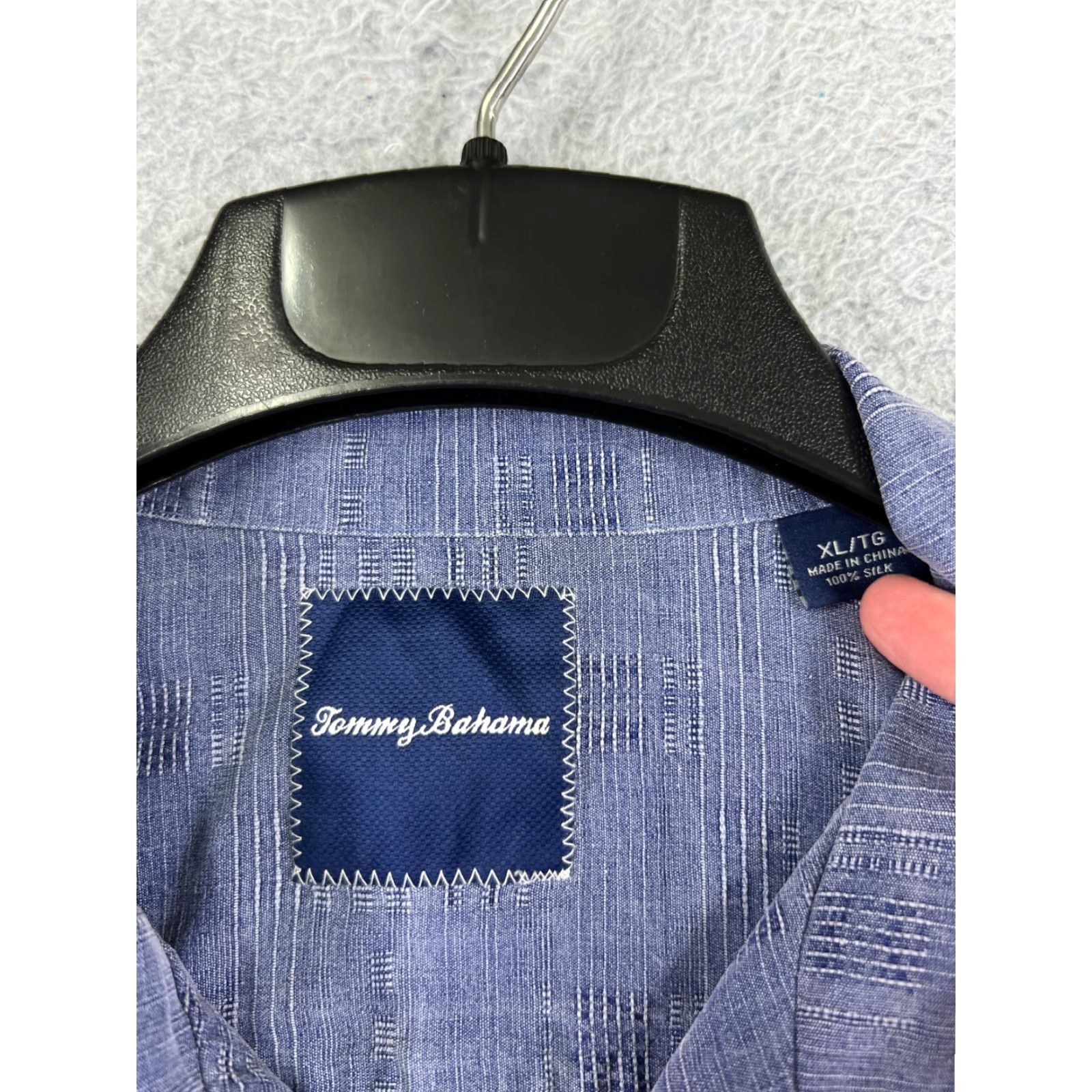 Tommy Bahama Tommy Bahama Button-Up Shirt Men XL Blue Plaid Silk Casual Aloha Beach Resort Size US XL / EU 56 / 4 - 7 Thumbnail