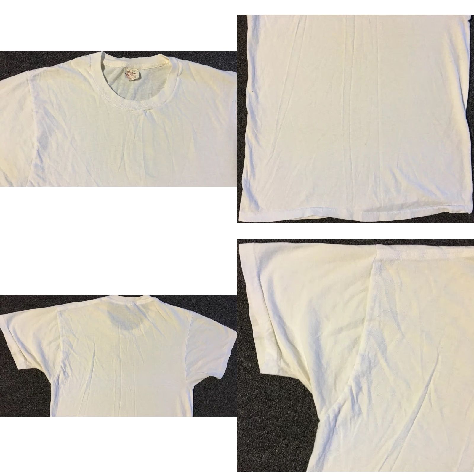 Vintage VINTAGE 80s 90s Faded Shirt XS White Surf Grunge Punk Biker Trucker Beach Eve nt Size US XS / EU 42 / 0 - 8 Thumbnail
