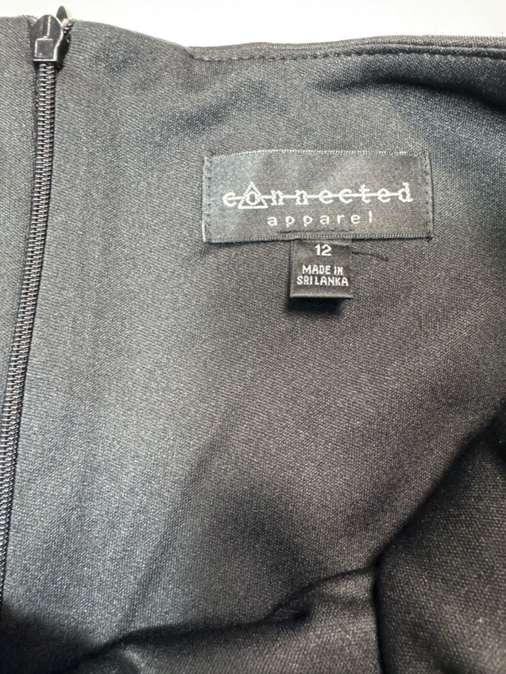 Other Connected Apparel Black Midi Dress With Metallic Front Pane Size XL / US 12-14 / IT 48-50 - 7 Thumbnail