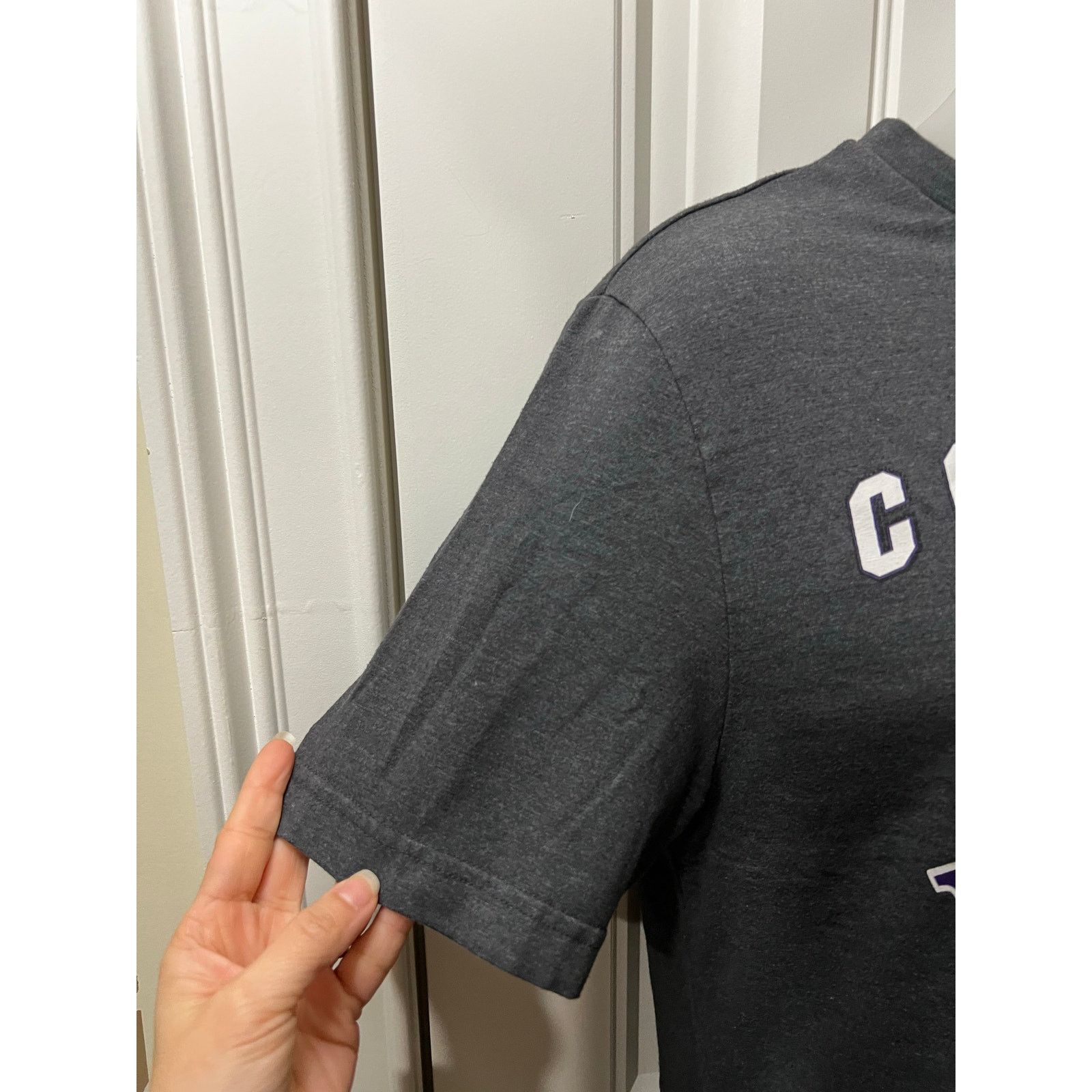 Majestic Colorado Rockies Team CR Graphic T-Shirt Top Gray Medium Top Size M / US 6-8 / IT 42-44 - 4 Thumbnail