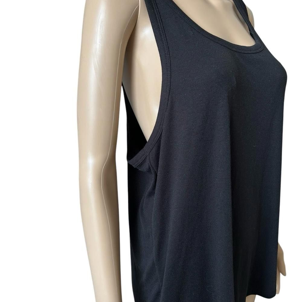 Old Navy NWT Women's Black Ribbed Tank Top - Size XL Size XL / US 12-14 / IT 48-50 - 2 Thumbnail