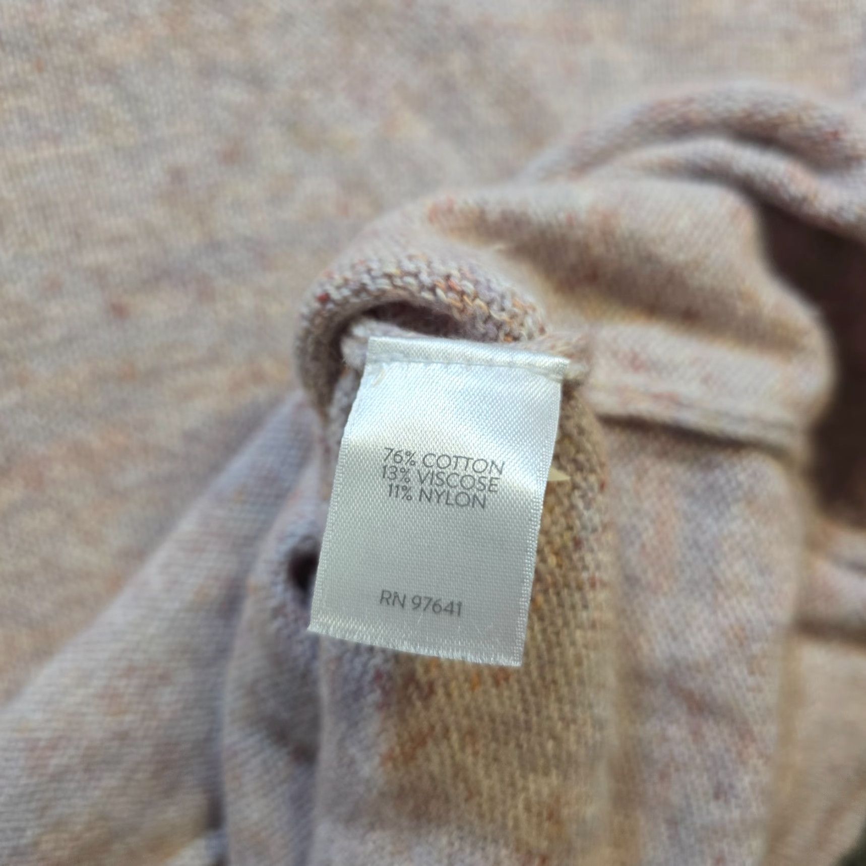 J. Jill J. Jill Sweater Womens PS Petite Pink Tan Knit Hoodie Pockets Soft Casual Pullover Long Sleeve Size S / US 4 / IT 40 - 7 Thumbnail