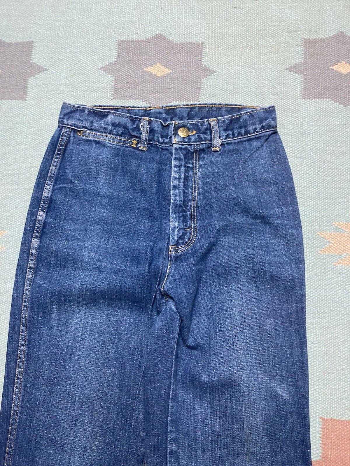 Vintage 70s denim jeans landlubber distressed hippie women’s 9 26x30 Size 26" / US 2 / IT 38 - 3 Thumbnail