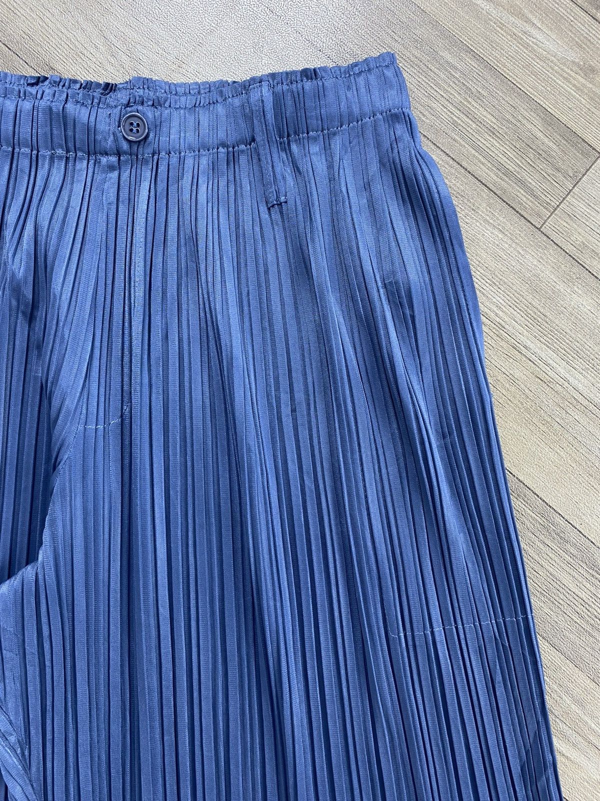 Pleats Please Issey Miyake Vintage Pleats Please Issey Miyake Wide Leg Pants Blue Size US 28 / EU 44 - 8 Thumbnail