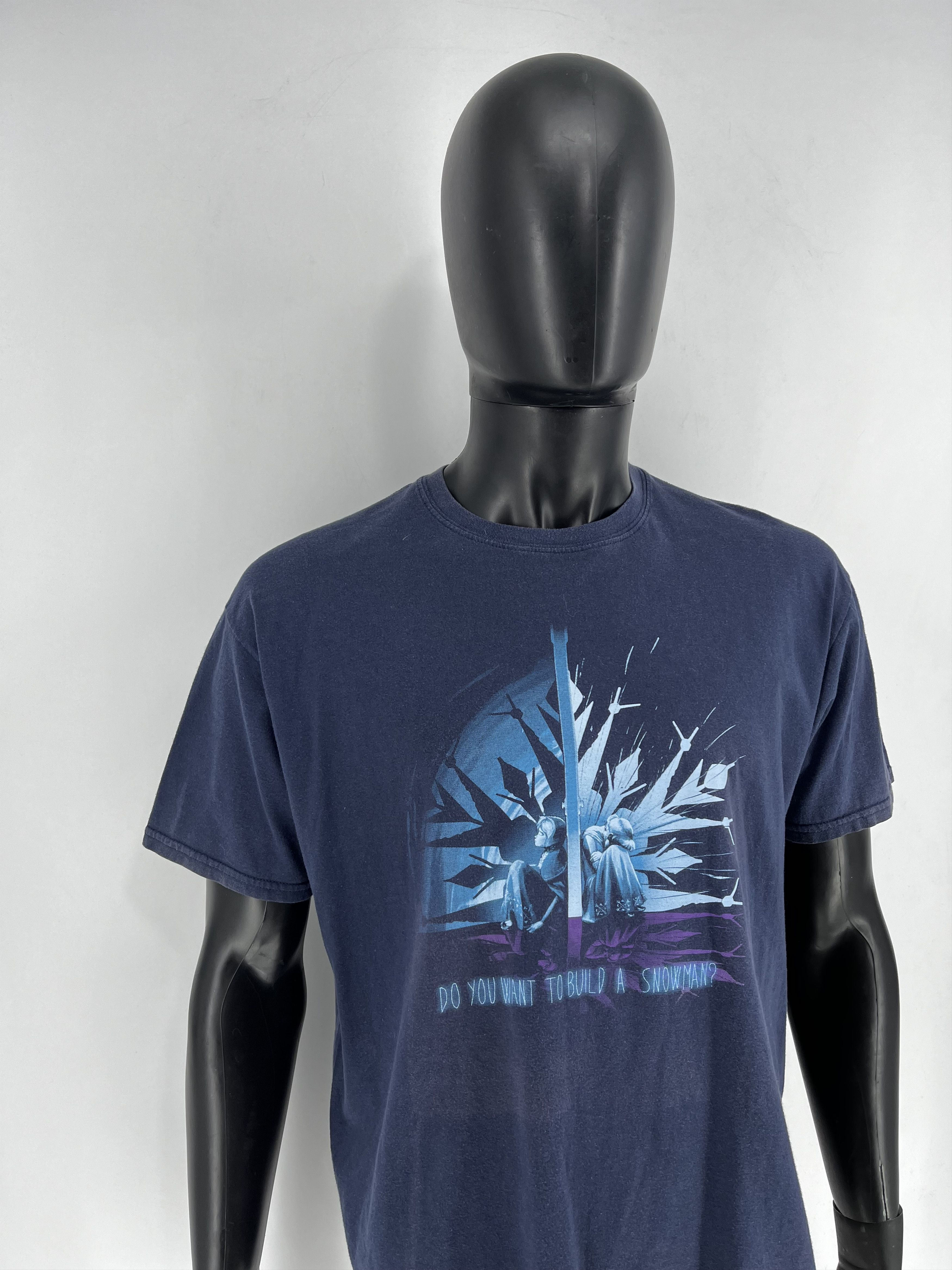 Band Tees × Cartoon Network Limited Edition Frozen Anna Elsa Snowman Faded T-Shirt XL Size US XL / EU 56 / 4 - 4 Thumbnail