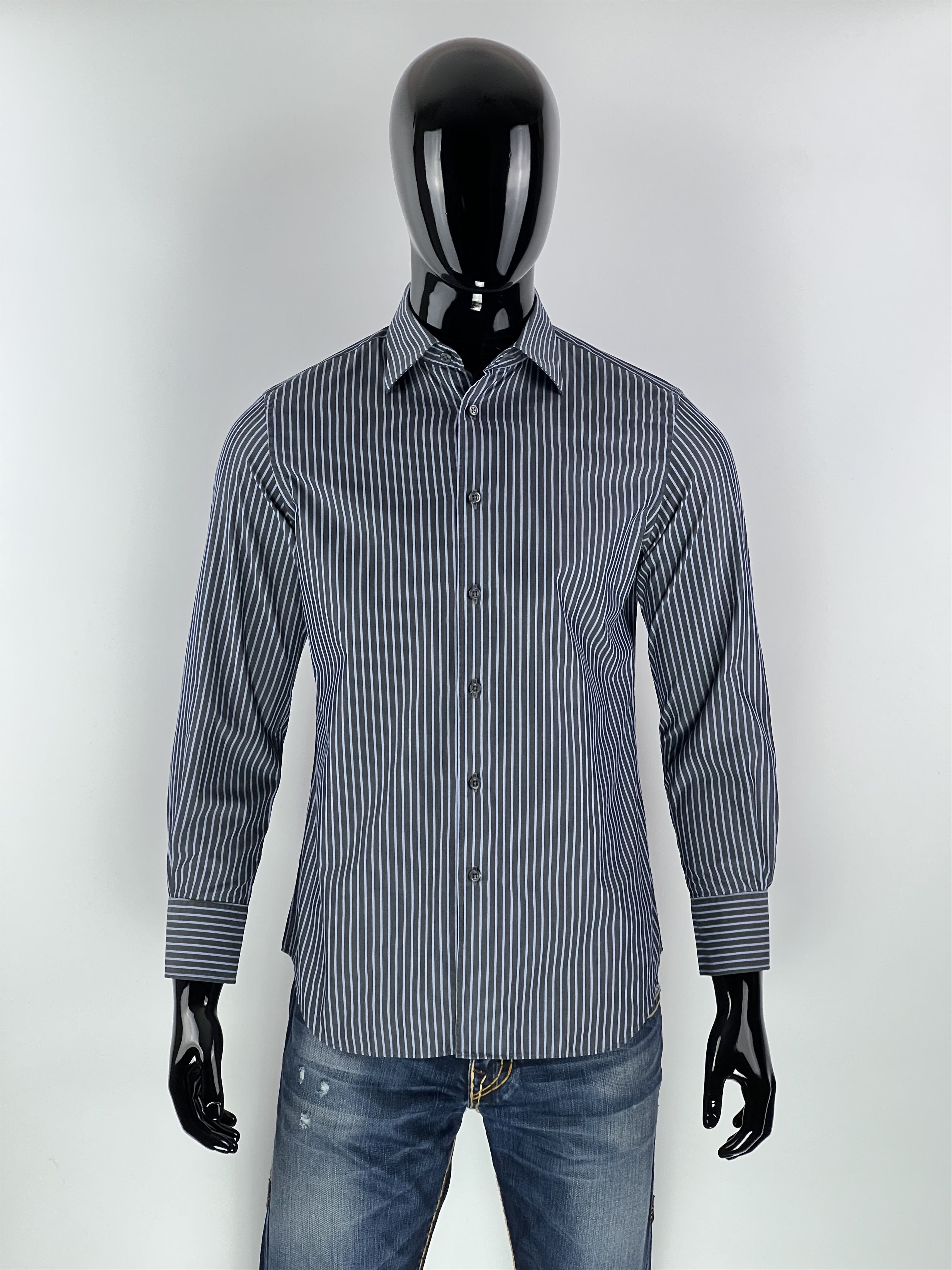 Corneliani Corneliani Men's Striped Button Up Shirt Size 15.5/39 Size US S / EU 44-46 / 1 - 1 Thumbnail