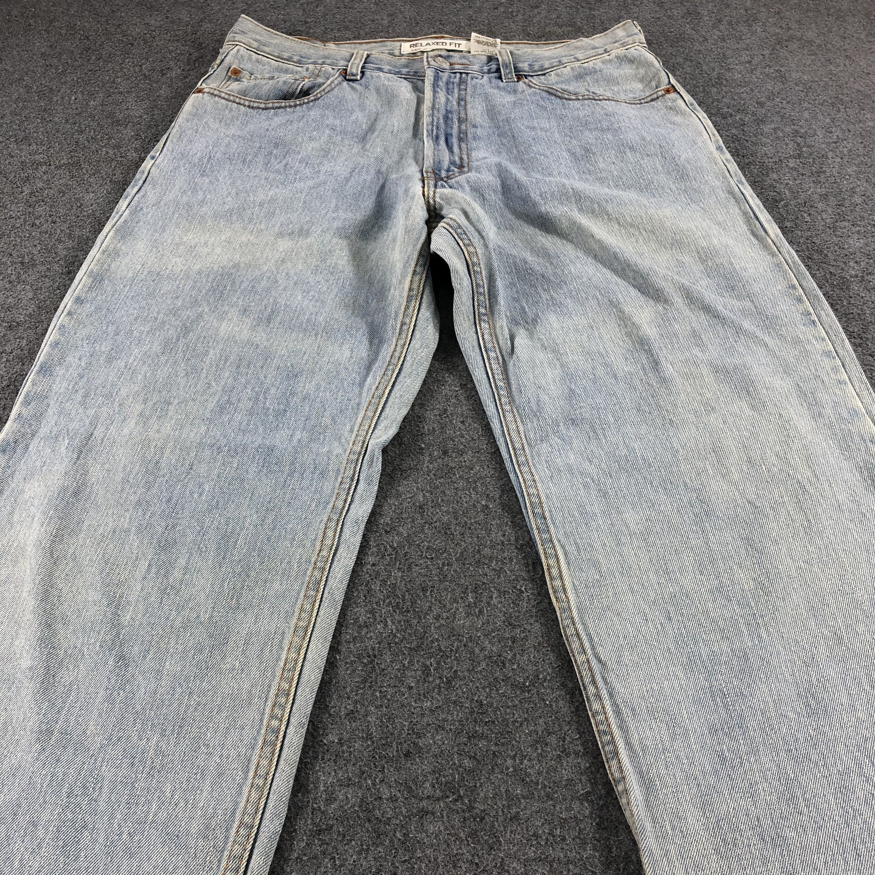 Levi's Vintage Light Wash Levis 550 Jeans- J1367 Size US 34 / EU 50 - 3 Thumbnail