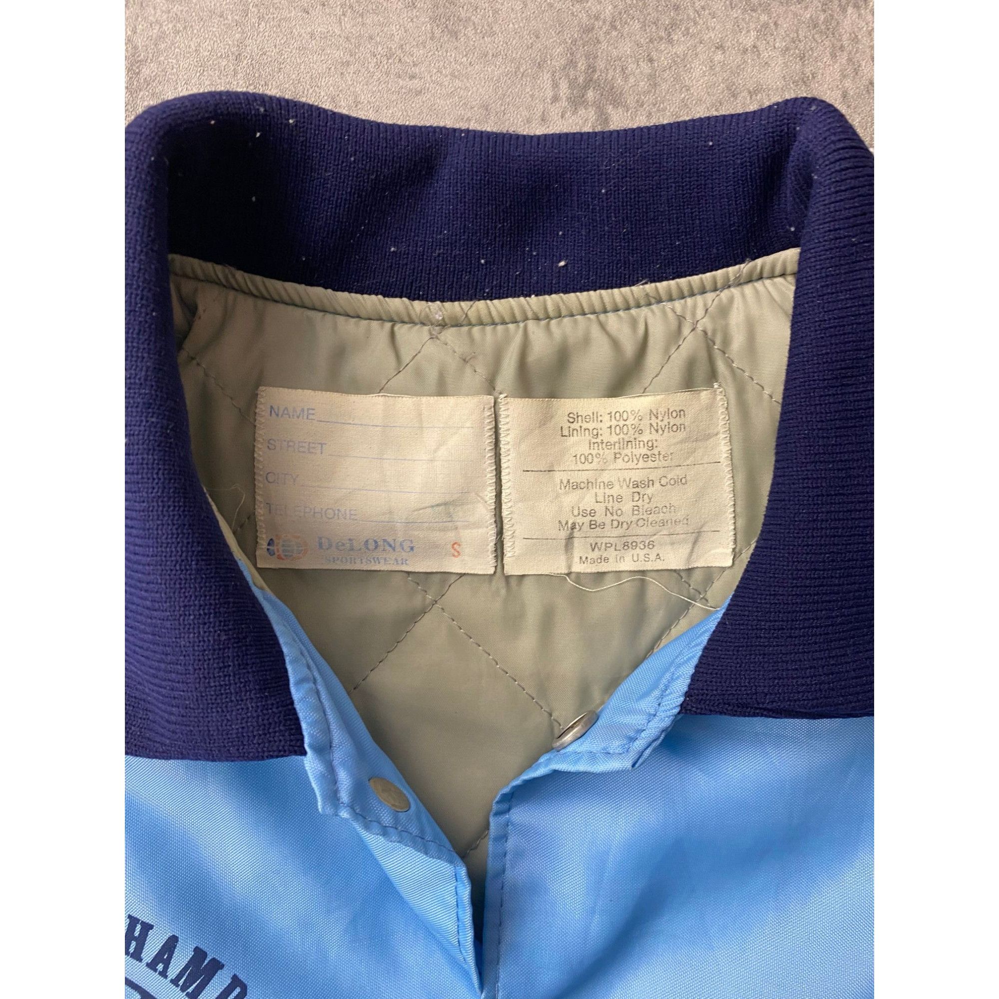Vintage Vintage Blue Sky Eagles Jacket Snap On Coat Size US S / EU 44-46 / 1 - 3 Thumbnail