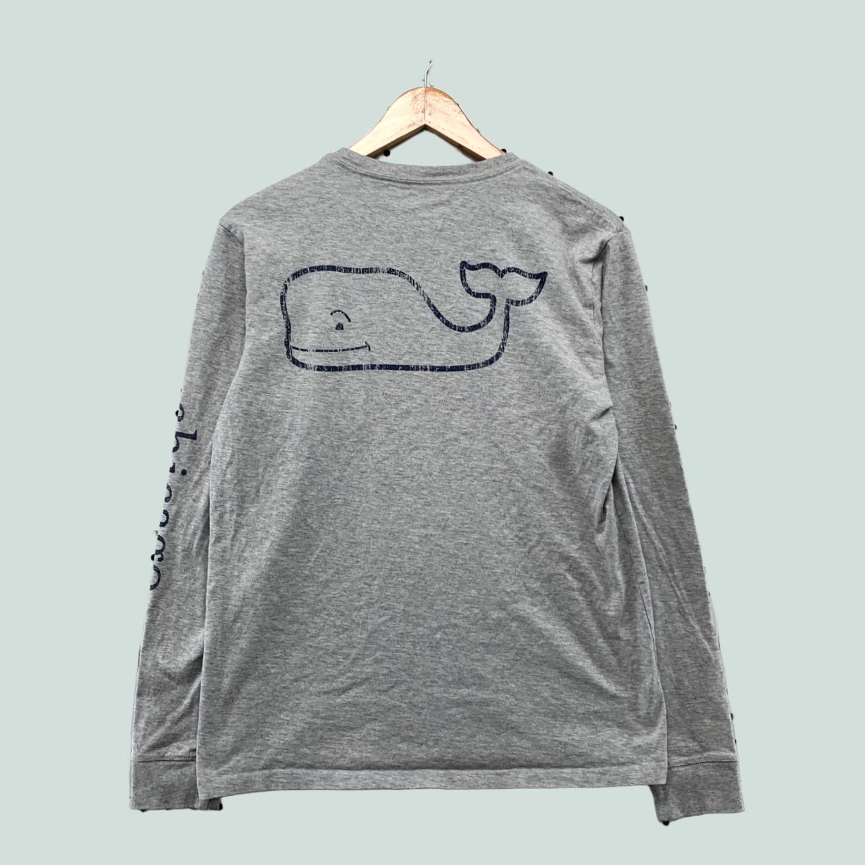 Vineyard Vines Vineyard Vines Shirt Mens Small Gray Long Sleeve Pocket Whale Graphic 19x25 Size US S / EU 44-46 / 1 - 1 Thumbnail