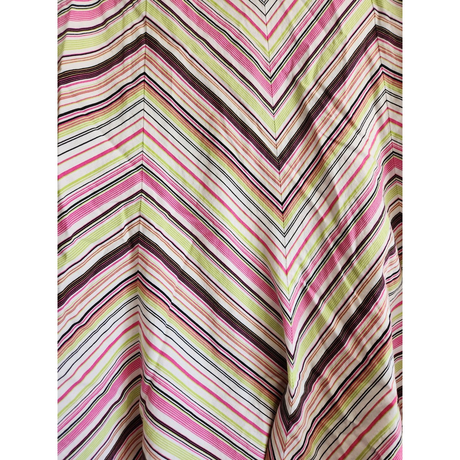 Other Y2k Tracy Evans Women's Striped Flowy Skirt 7 Size 28" / US 6 / IT 42 - 3 Thumbnail