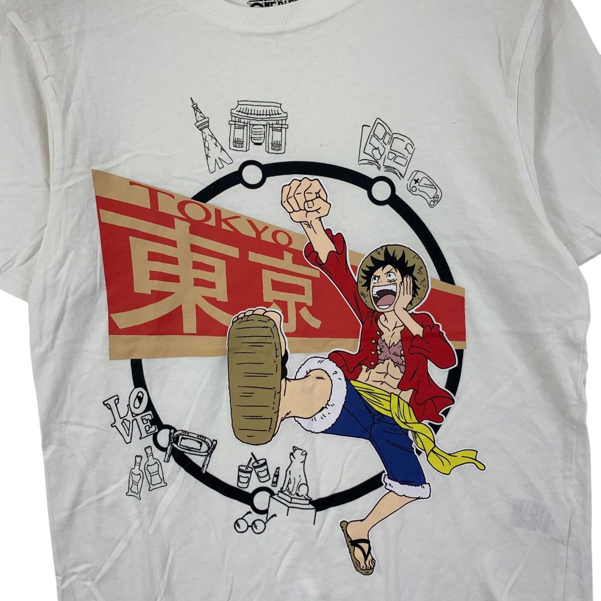 One Piece ONE PIECE LUFFY Anime Manga Tokyo Olympic Edition Tee Shirt Size US M / EU 48-50 / 2 - 4 Thumbnail