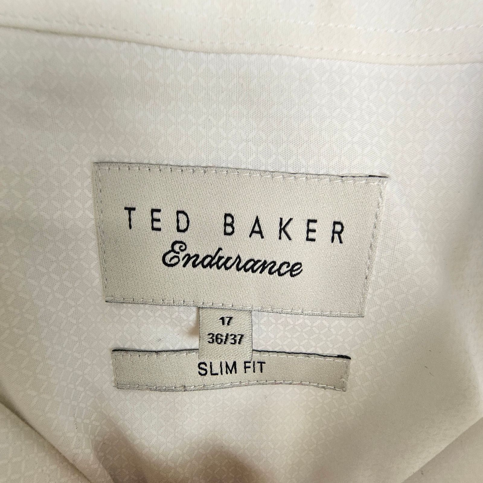 Ted Baker Ted Baker Endurance White Slim Fit Dress Shirt Classic 36/37 Size US XL / EU 56 / 4 - 6 Thumbnail