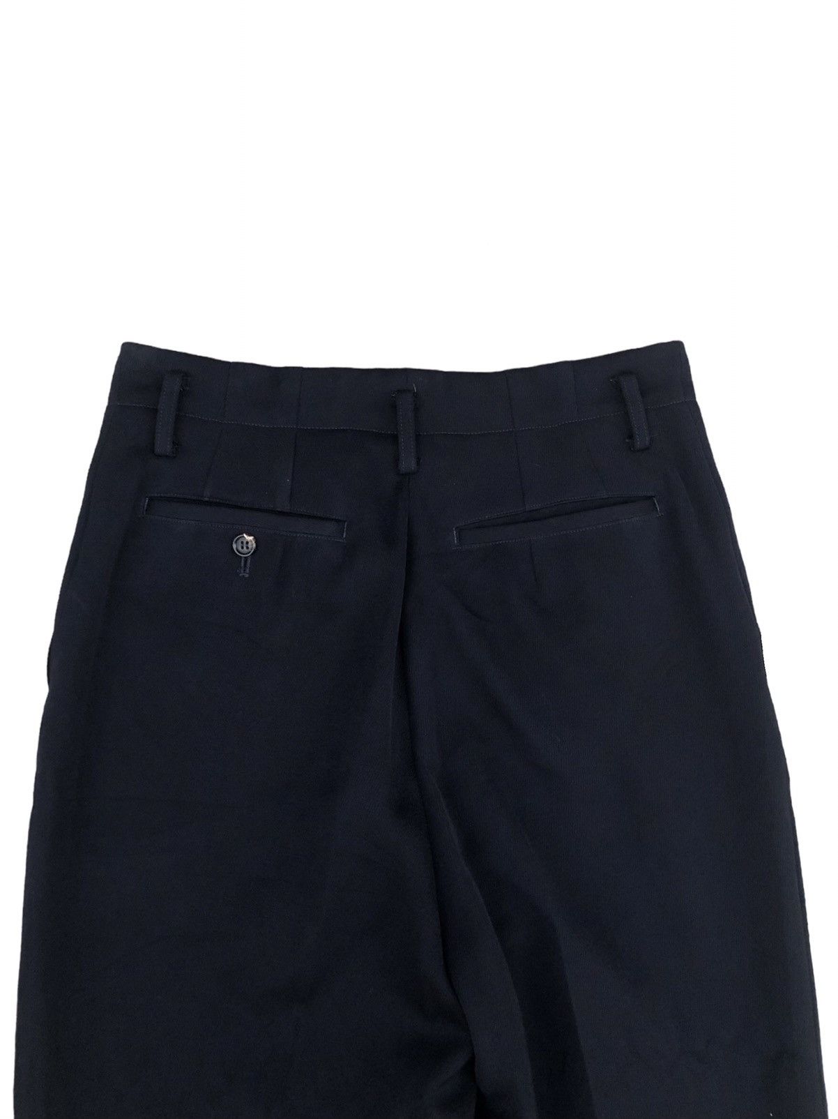 Comme des Garcons × Comme des Garcons Homme × Comme des Garcons Homme Plus AD1991 Tricot Comme des Garcons Wool Navy Pleated Trousers Size US 29 - 4 Thumbnail