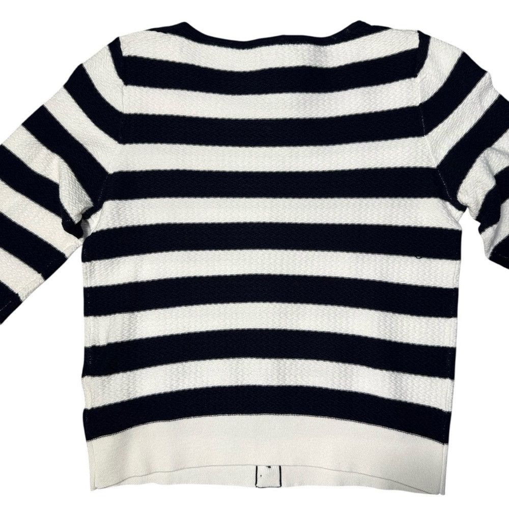 Adrianna Papell NWT New $109 Adrianna Papell Contrast Tipped Bow Sweater Si Size XS / US 0-2 / IT 36-38 - 3 Thumbnail