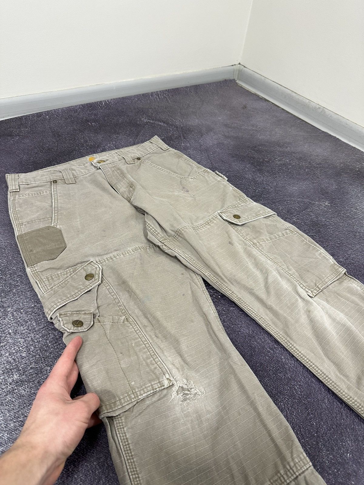 Carhartt Vintage Carhartt Double Knee Cargo Baggy Hype USA Work Pants Size US 32 / EU 48 - 13 Thumbnail